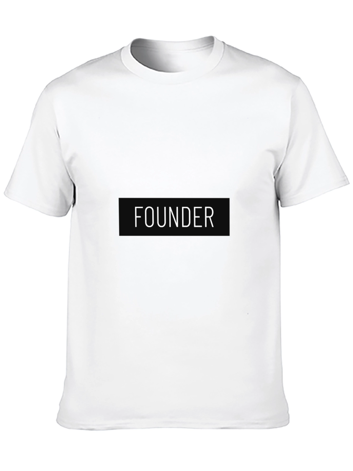 Founder Black Cotton T-Shirt - Casual Wear