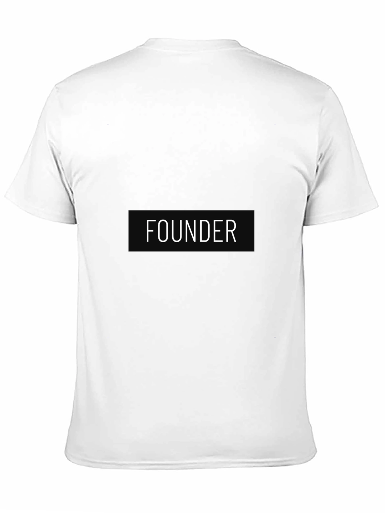 Founder Black Cotton T-Shirt - Casual Wear