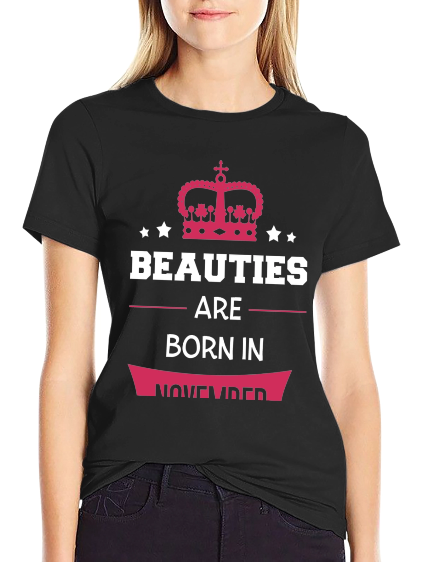 Beauties Born In November Graphic T-Shirt