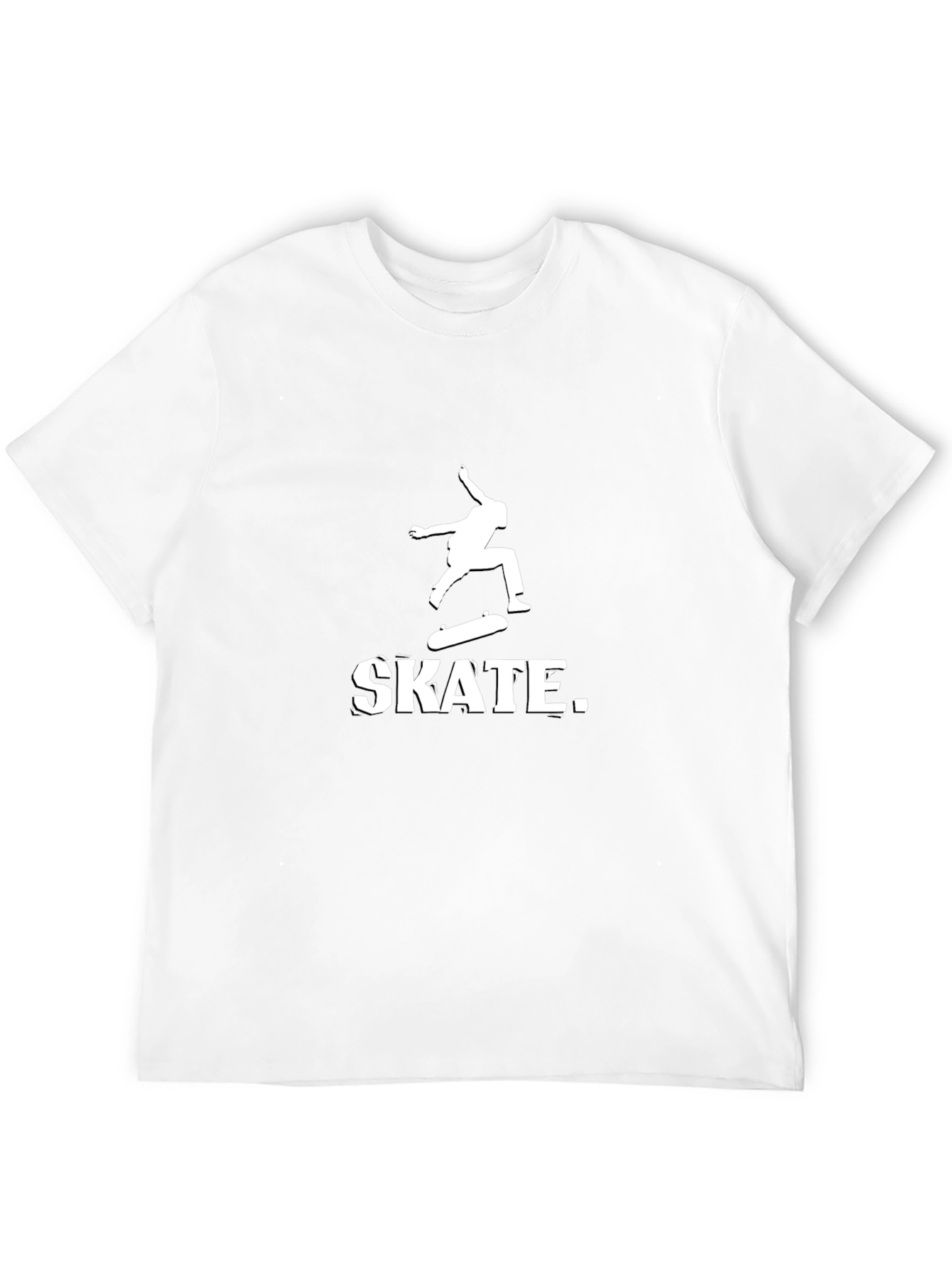 Skateboarding Graphic T-Shirt - Black Cotton Tee