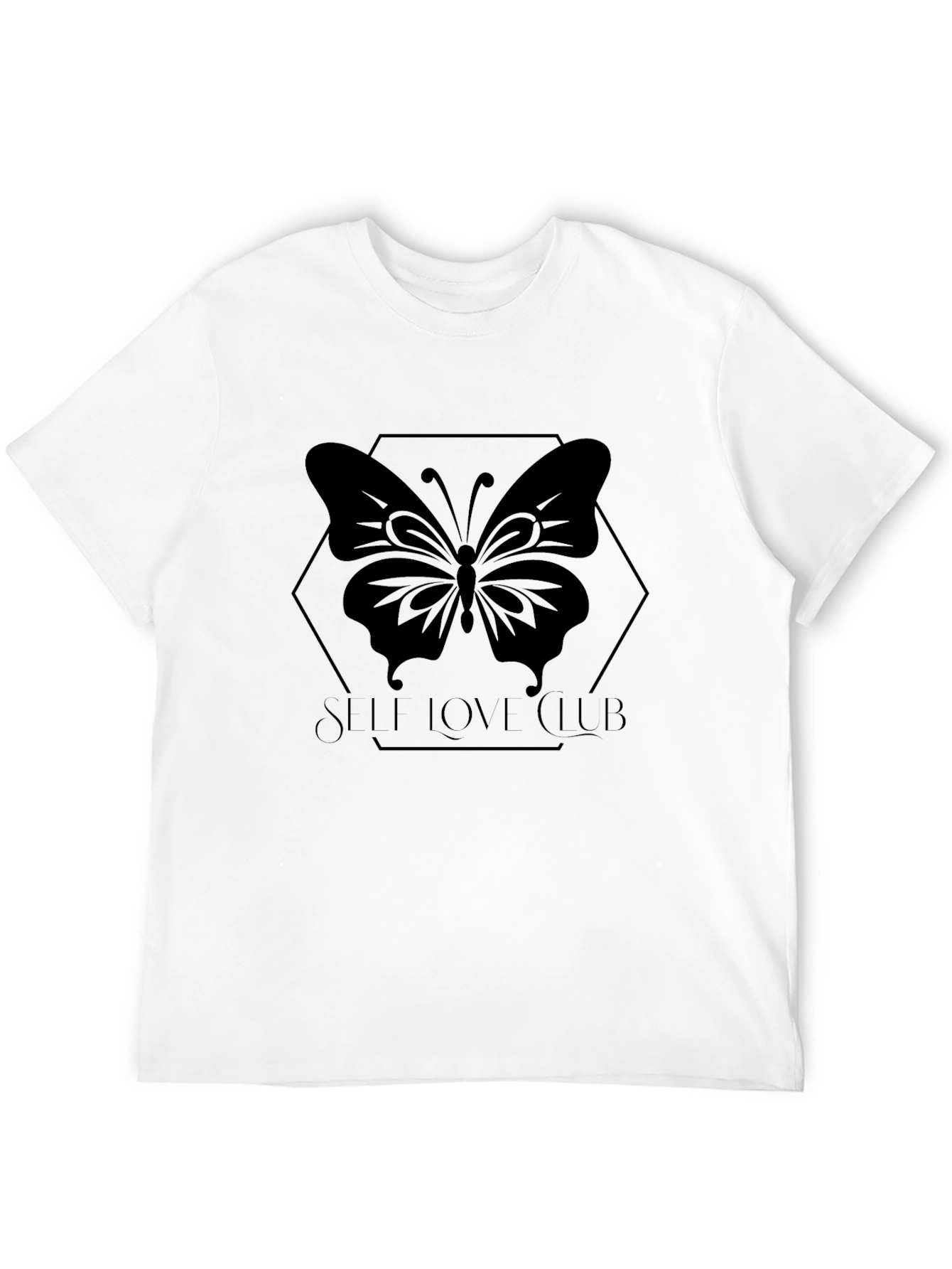 Self Love Club Butterfly T-Shirt - Black