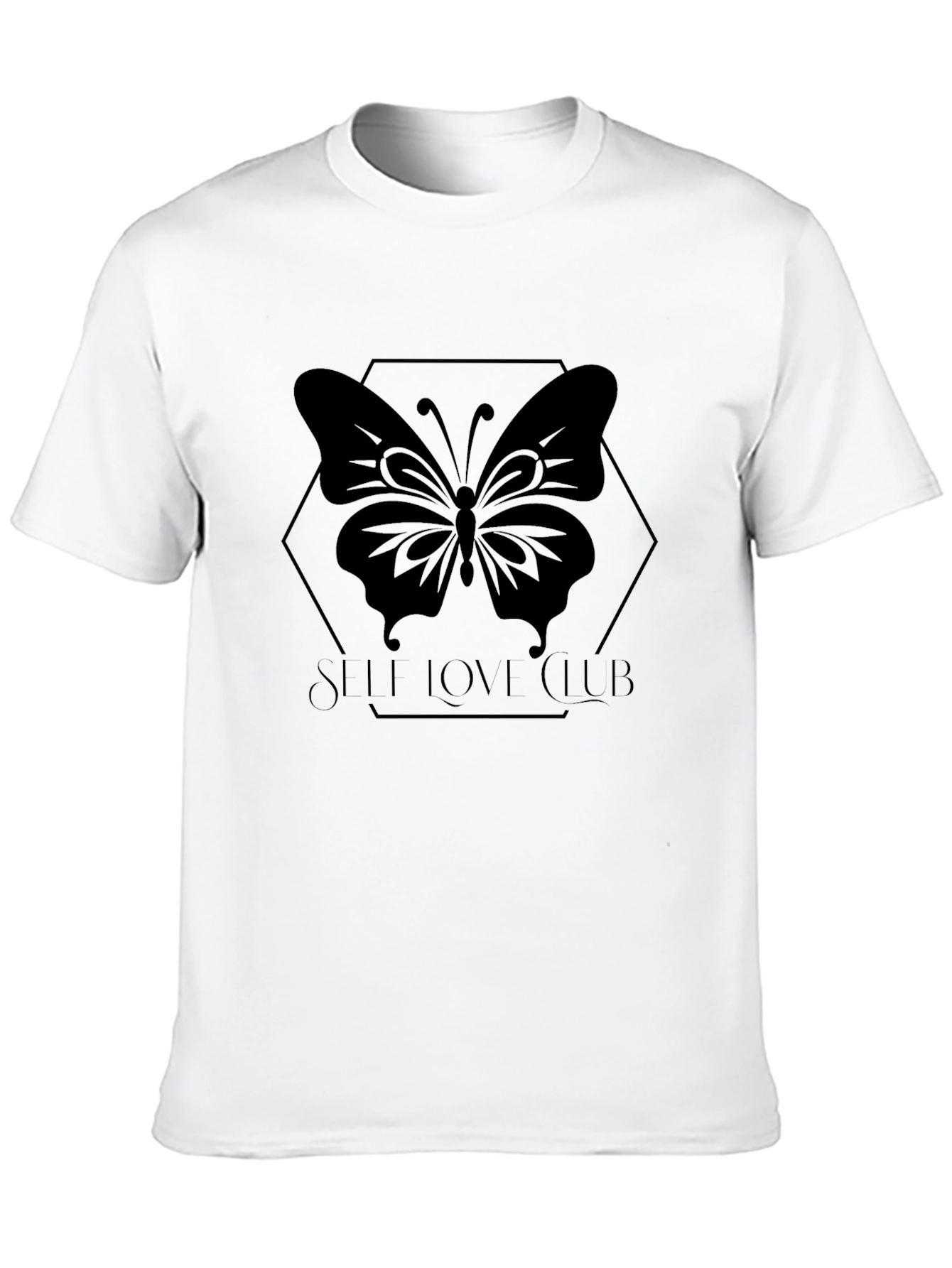 Self Love Club Butterfly T-Shirt - Black