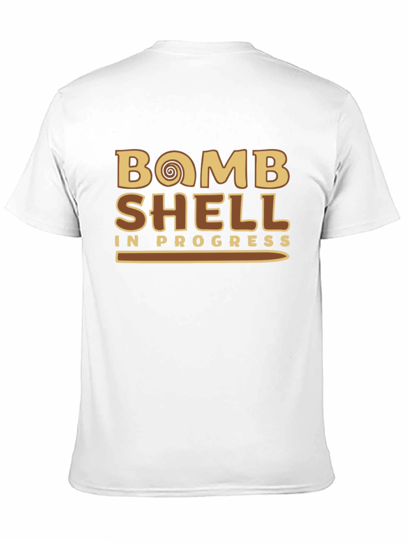 Bomb Shell In Progress Mens Black T-Shirt