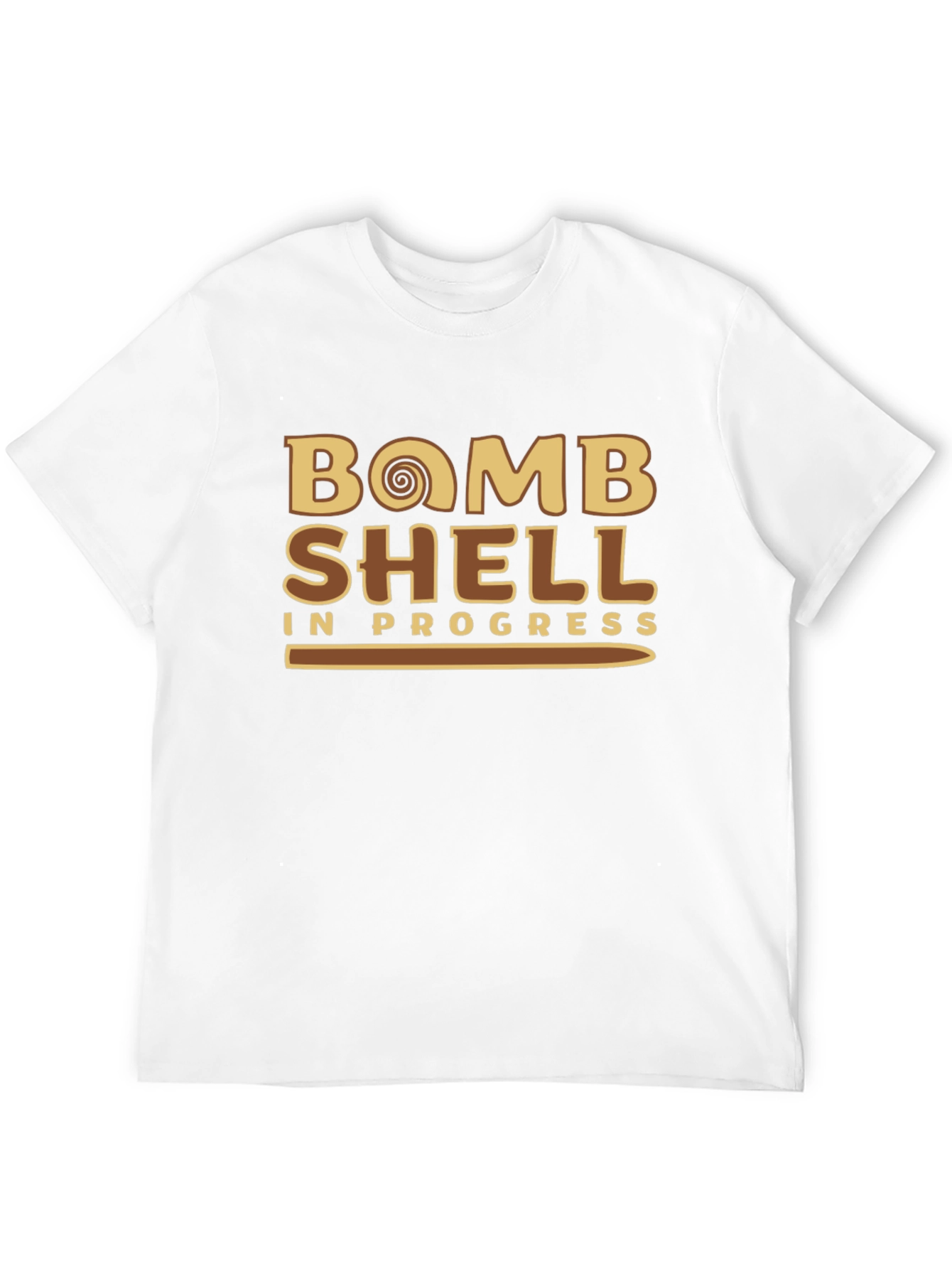 Bomb Shell In Progress Mens Black T-Shirt