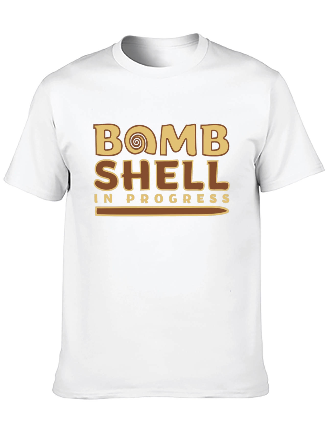 Bomb Shell In Progress Mens Black T-Shirt