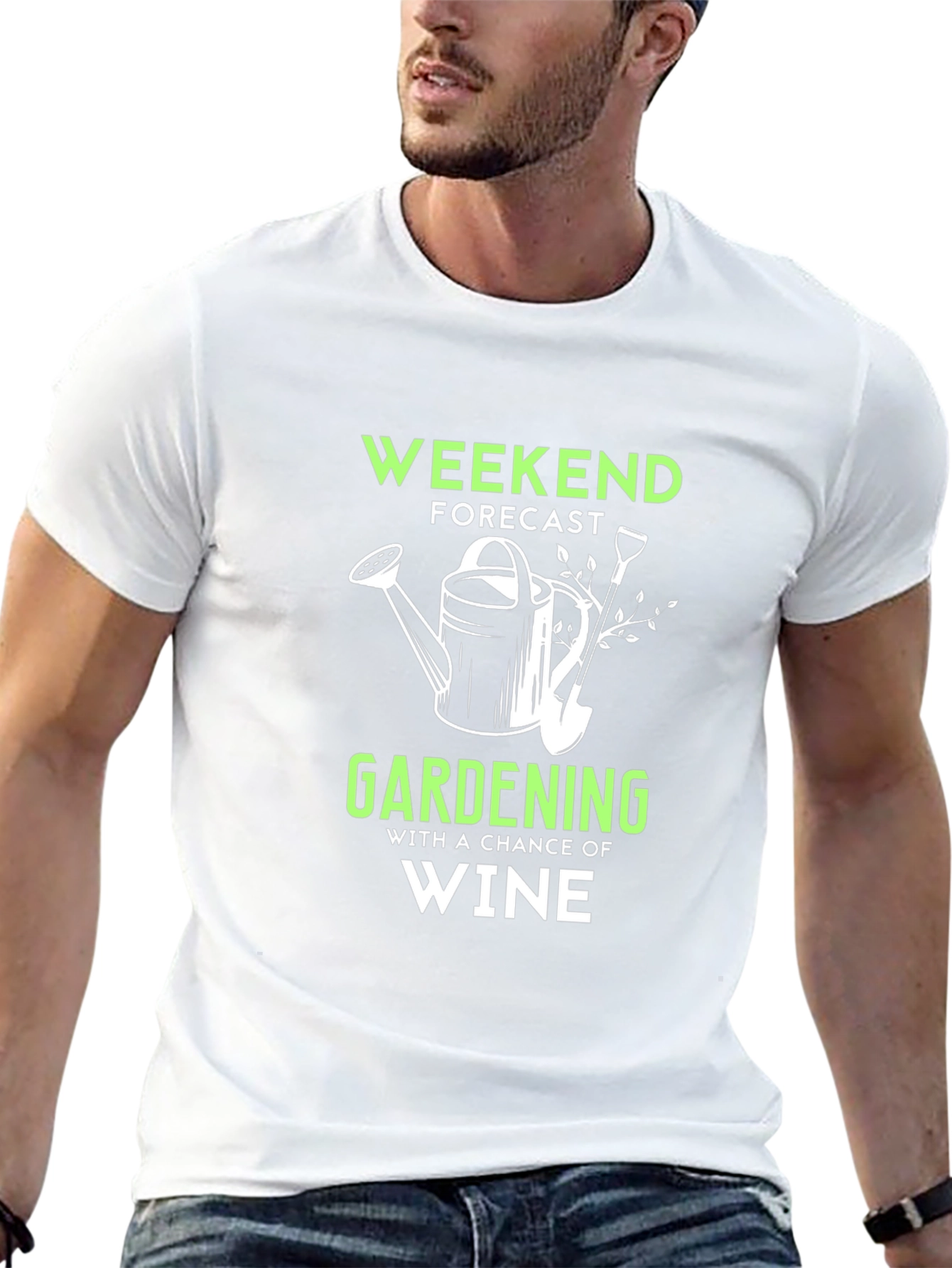 Weekend Gardening & Wine T-Shirt - Funny Hobby Tee