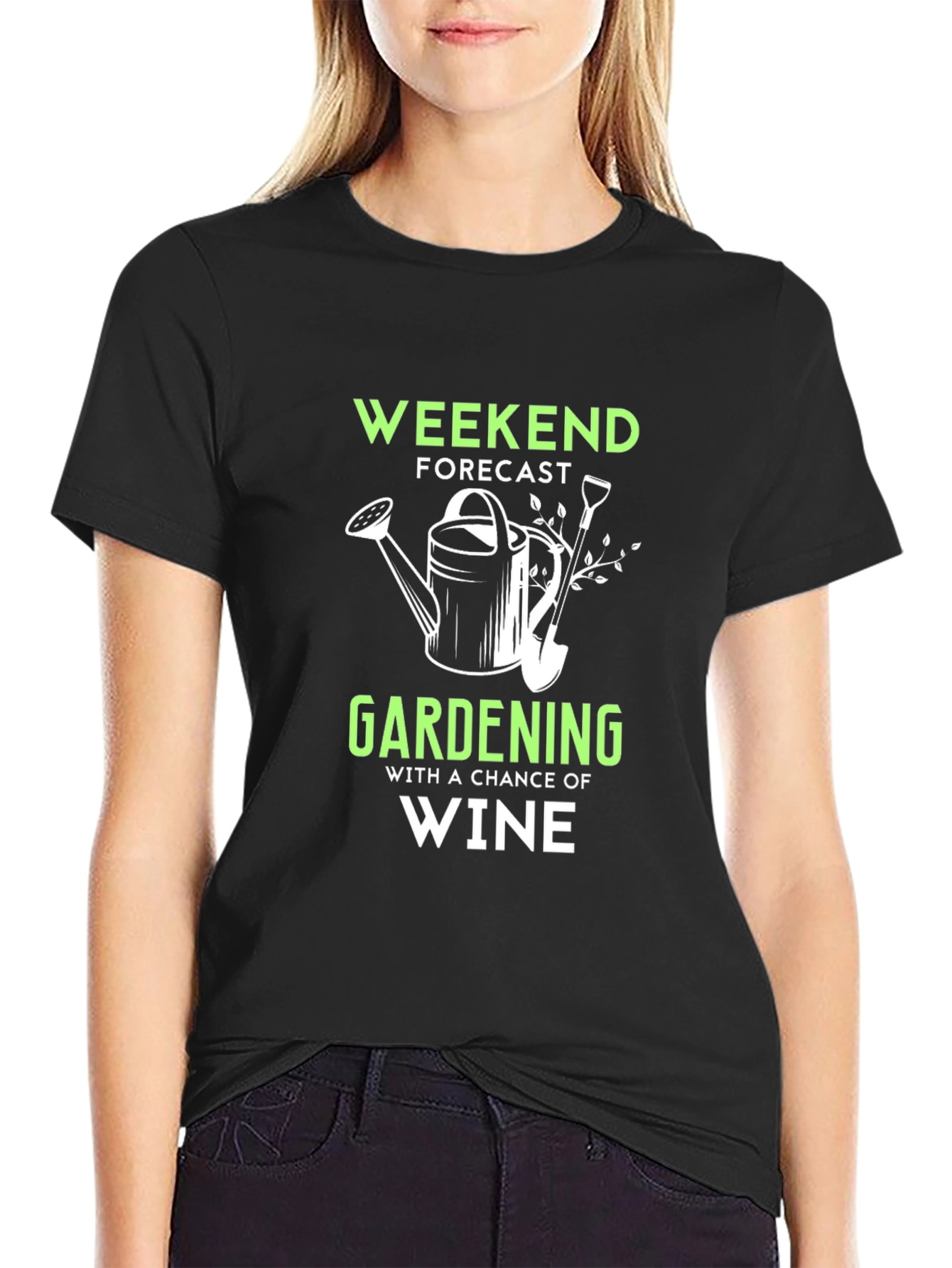 Weekend Gardening & Wine T-Shirt - Funny Hobby Tee