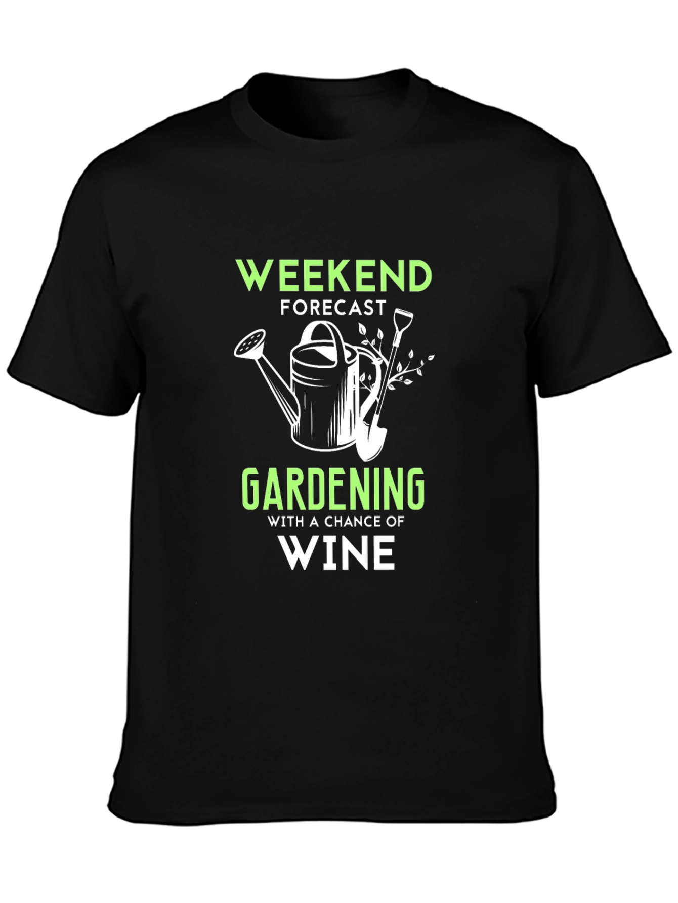 Weekend Gardening & Wine T-Shirt - Funny Hobby Tee