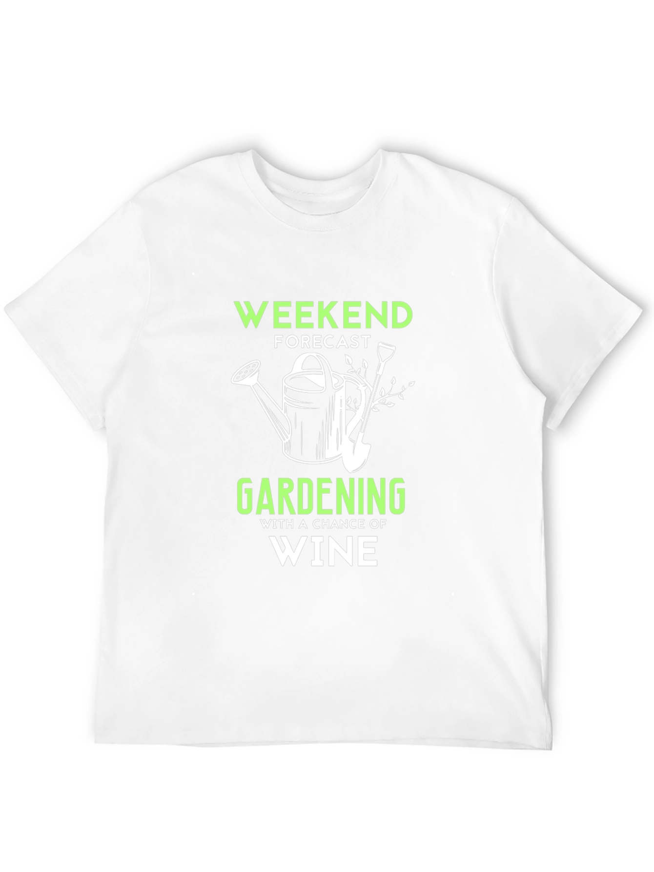 Weekend Gardening & Wine T-Shirt - Funny Hobby Tee
