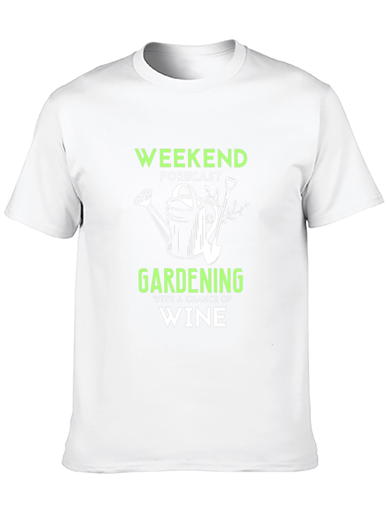 Weekend Gardening & Wine T-Shirt - Funny Hobby Tee