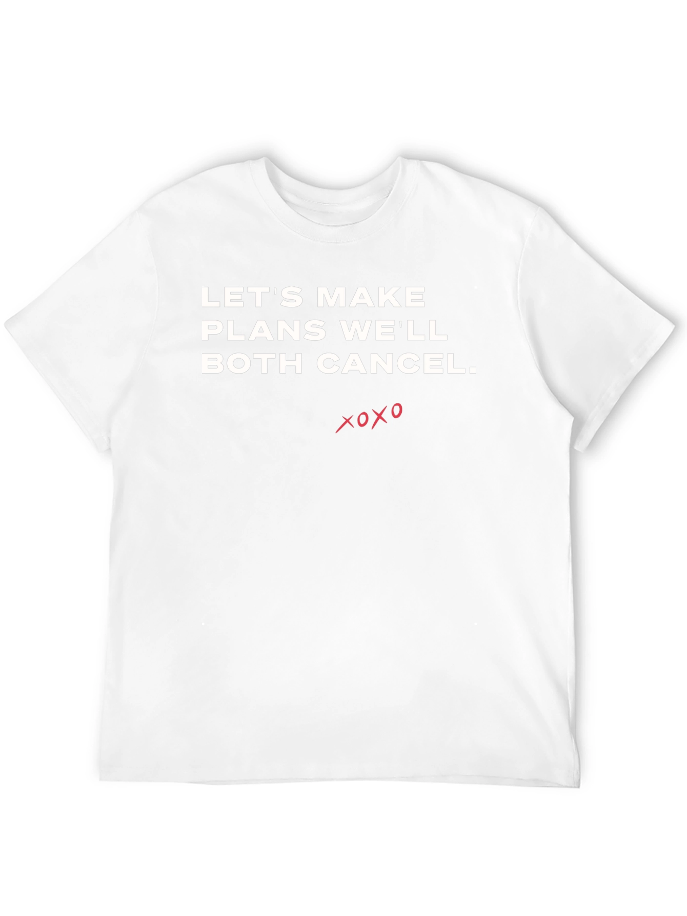 Funny Cancel Plans Graphic Tee - Black T-Shirt