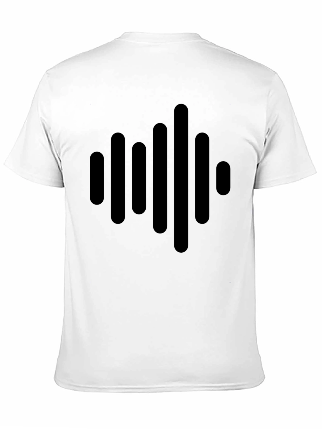 Modern Black Sound Wave Graphic Tee