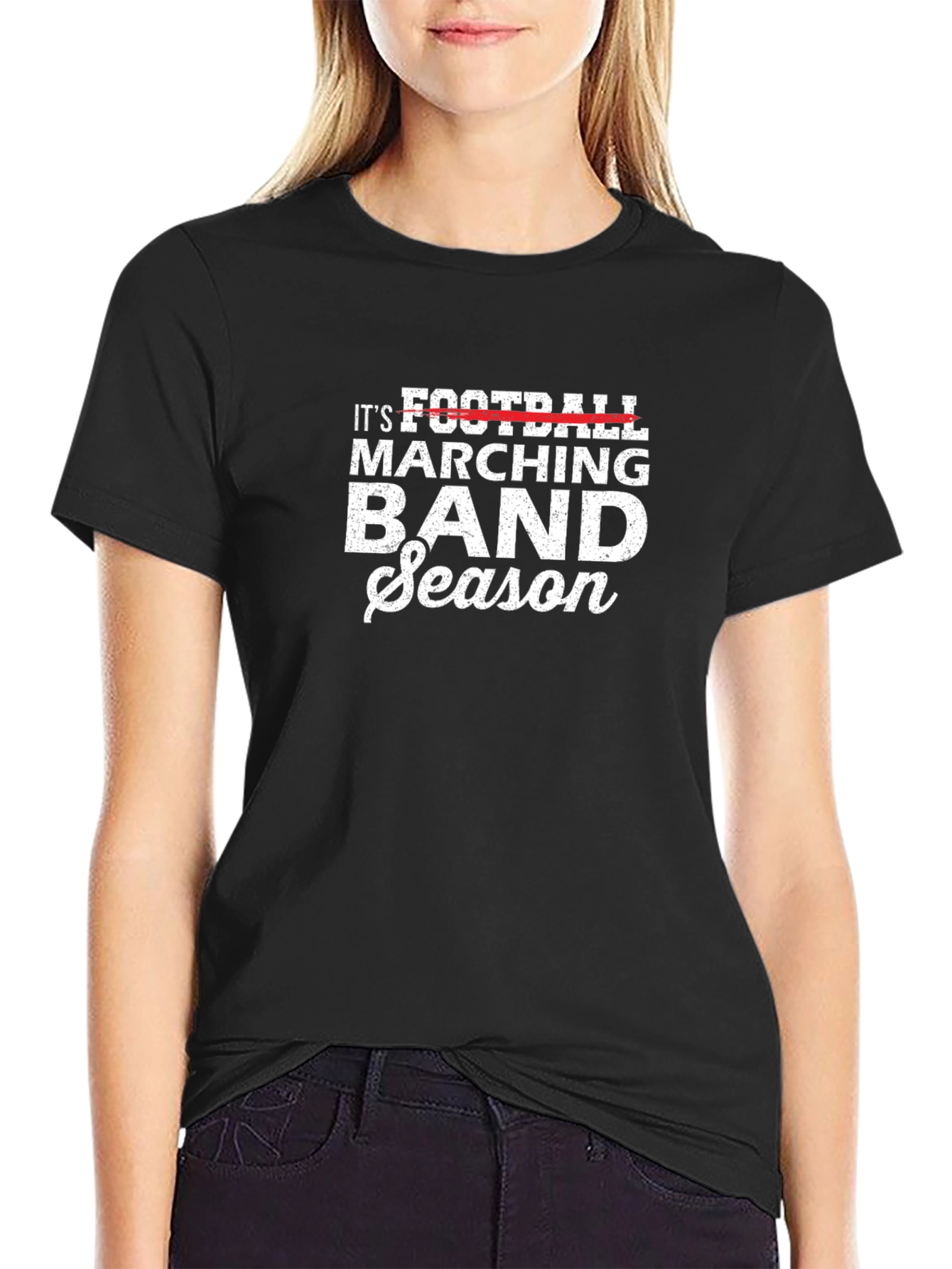 Football Marching Band Season Graphic Tee
