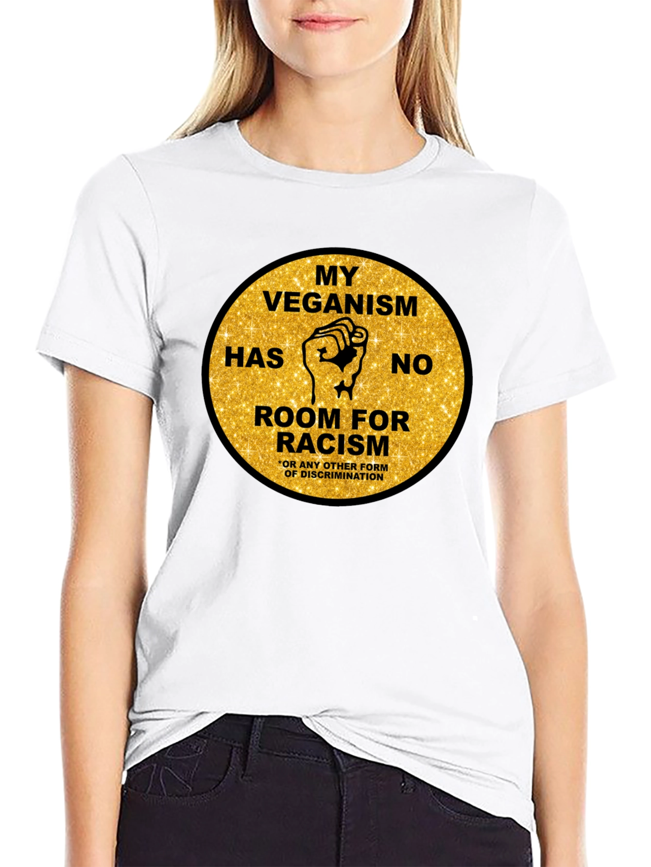 Veganism Anti-Racism Graphic Tee