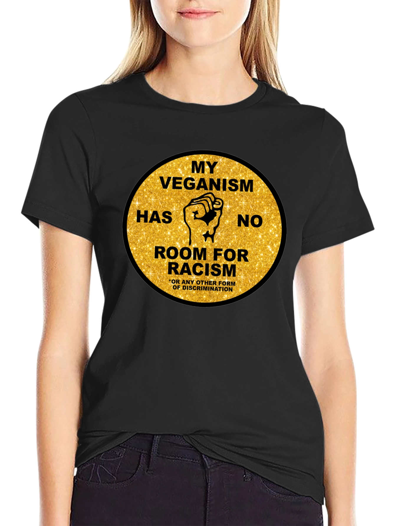Veganism Anti-Racism Graphic Tee