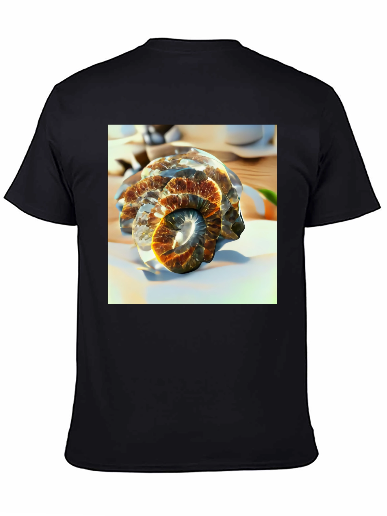 Spiral Fossil Graphic Tee - Unique Design Soft Cotton
