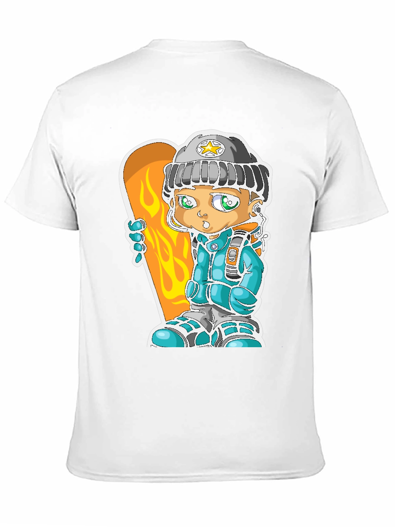 Cartoon Snowboarder Graphic Tee
