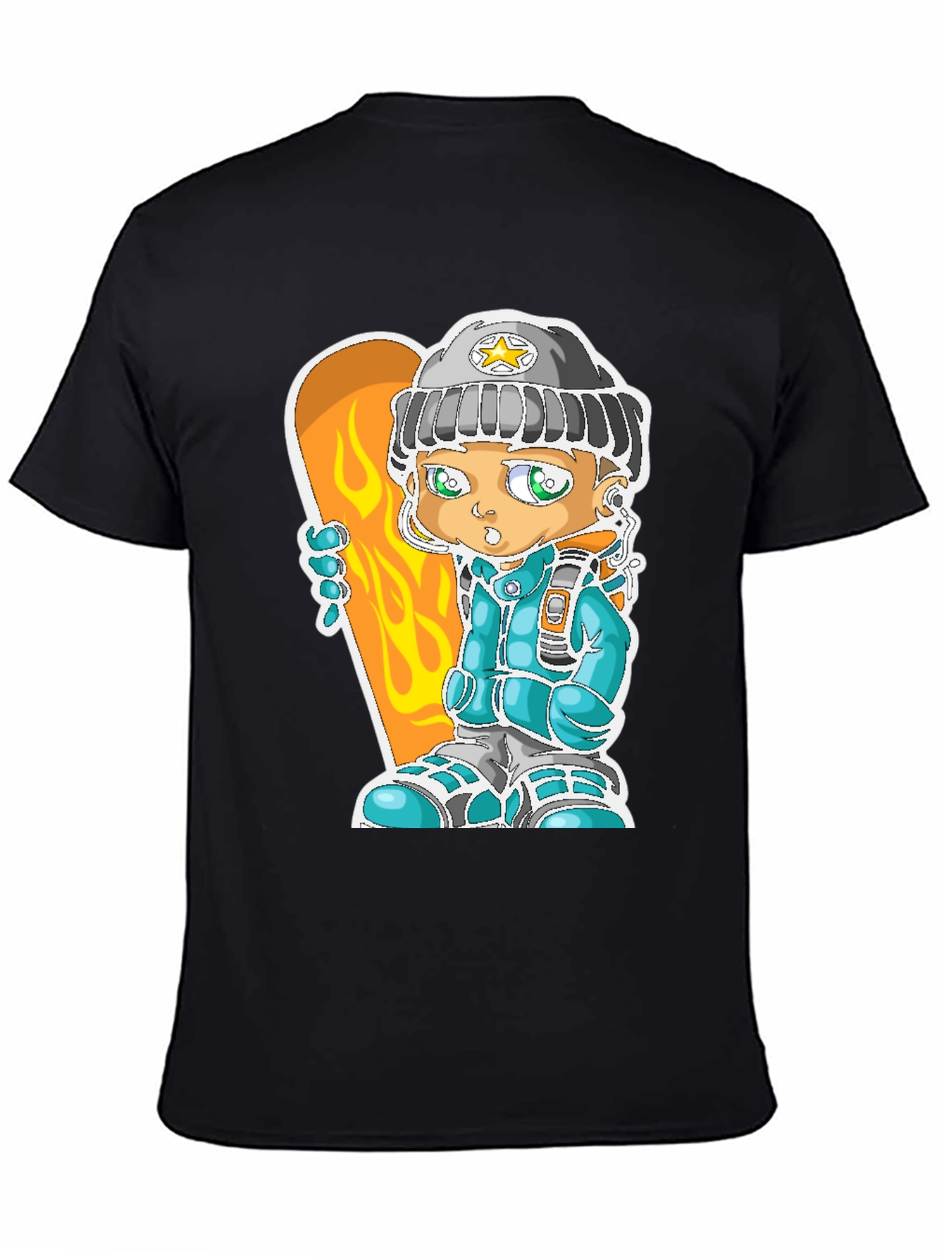 Cartoon Snowboarder Graphic Tee