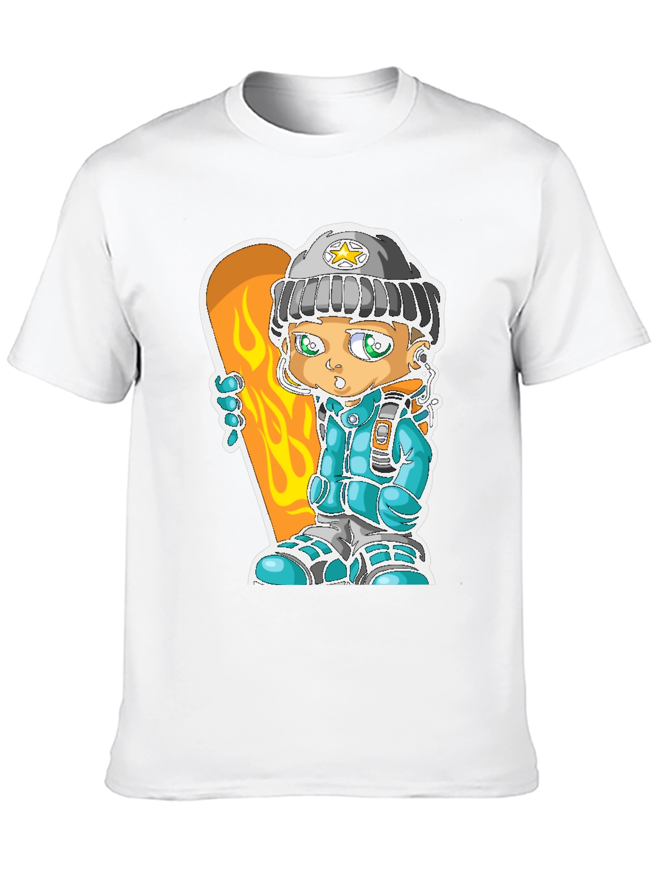 Cartoon Snowboarder Graphic Tee