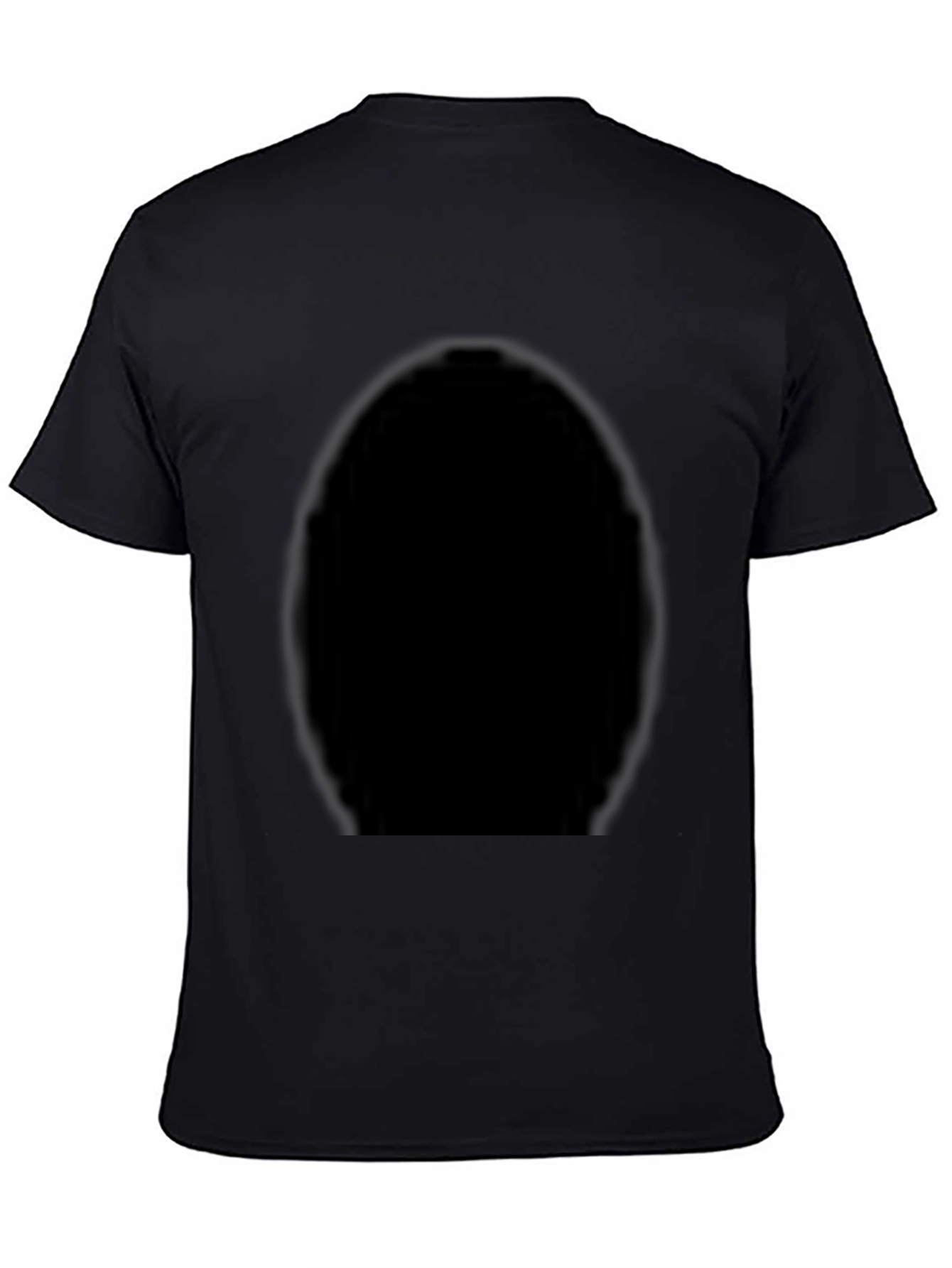 Mens Solid Black Short Sleeve T-Shirt