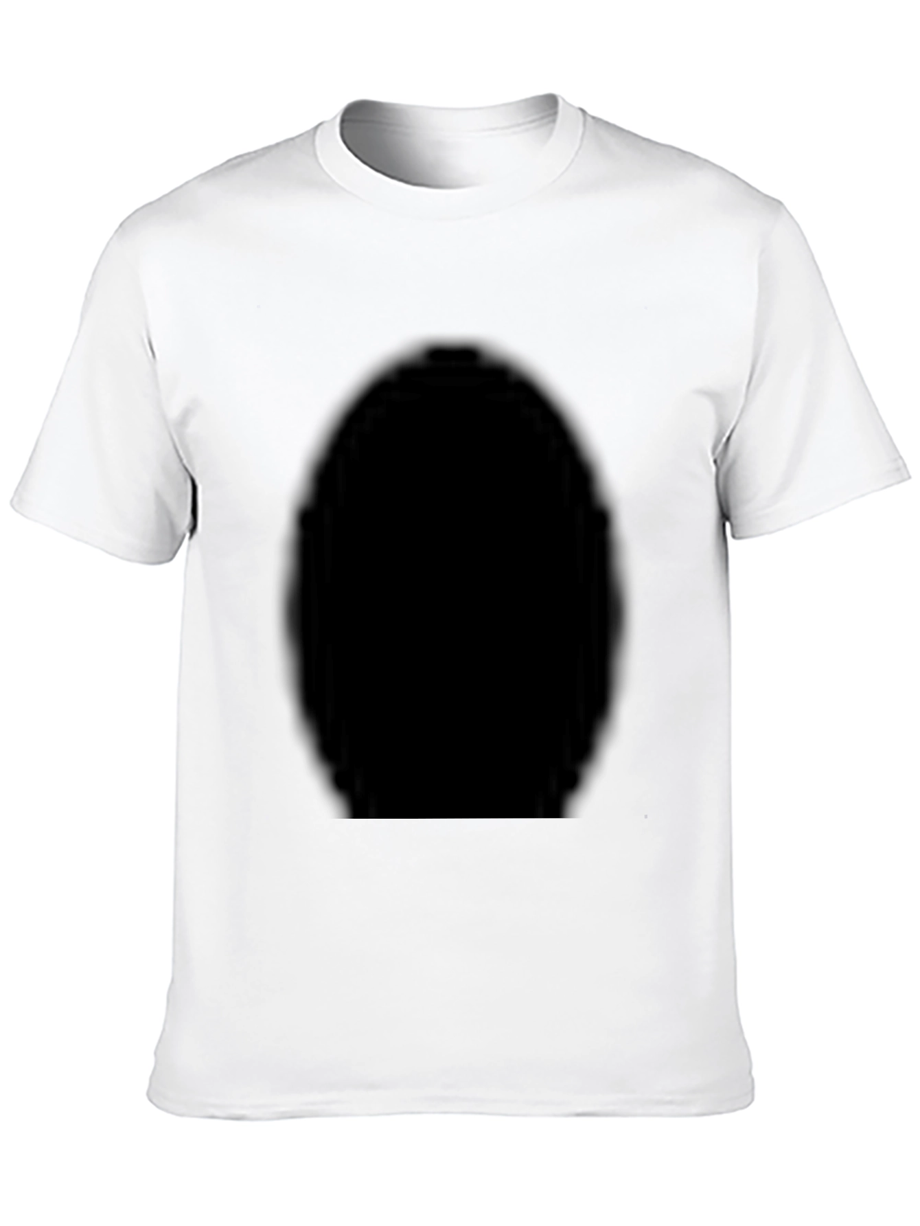 Mens Solid Black Short Sleeve T-Shirt