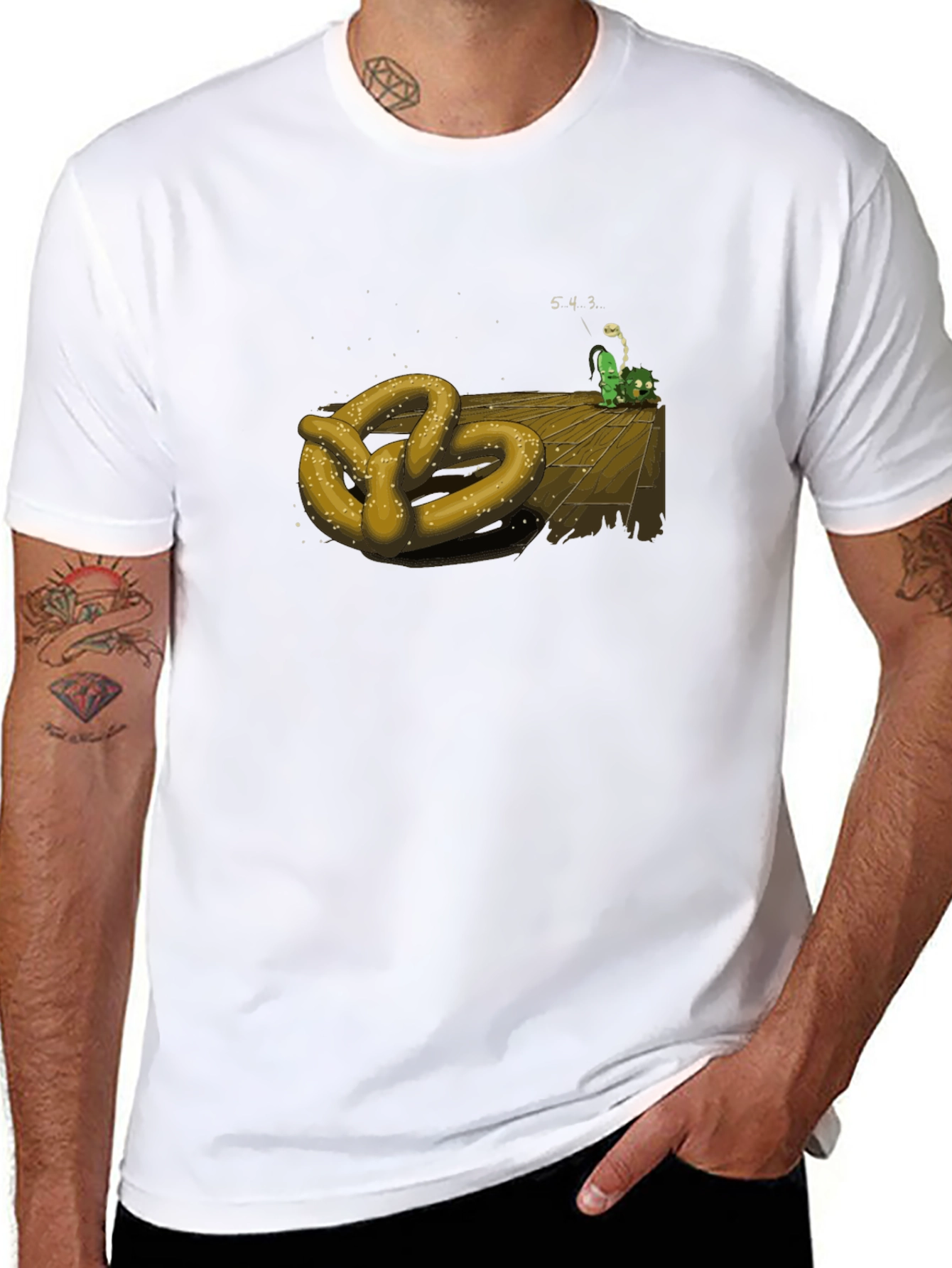Pretzel & Worm Countdown T-Shirt