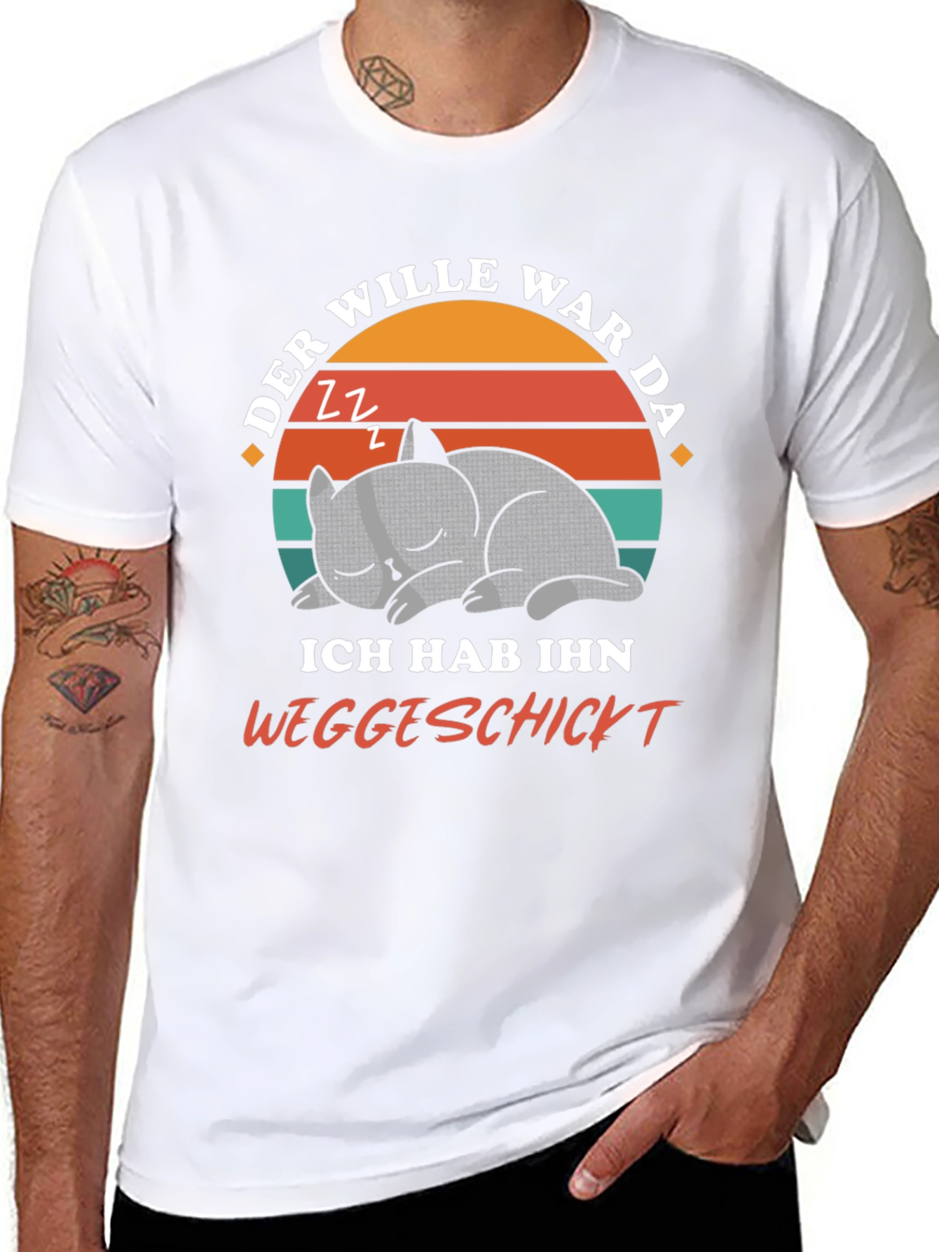 Funny German Cat Nap T-Shirt