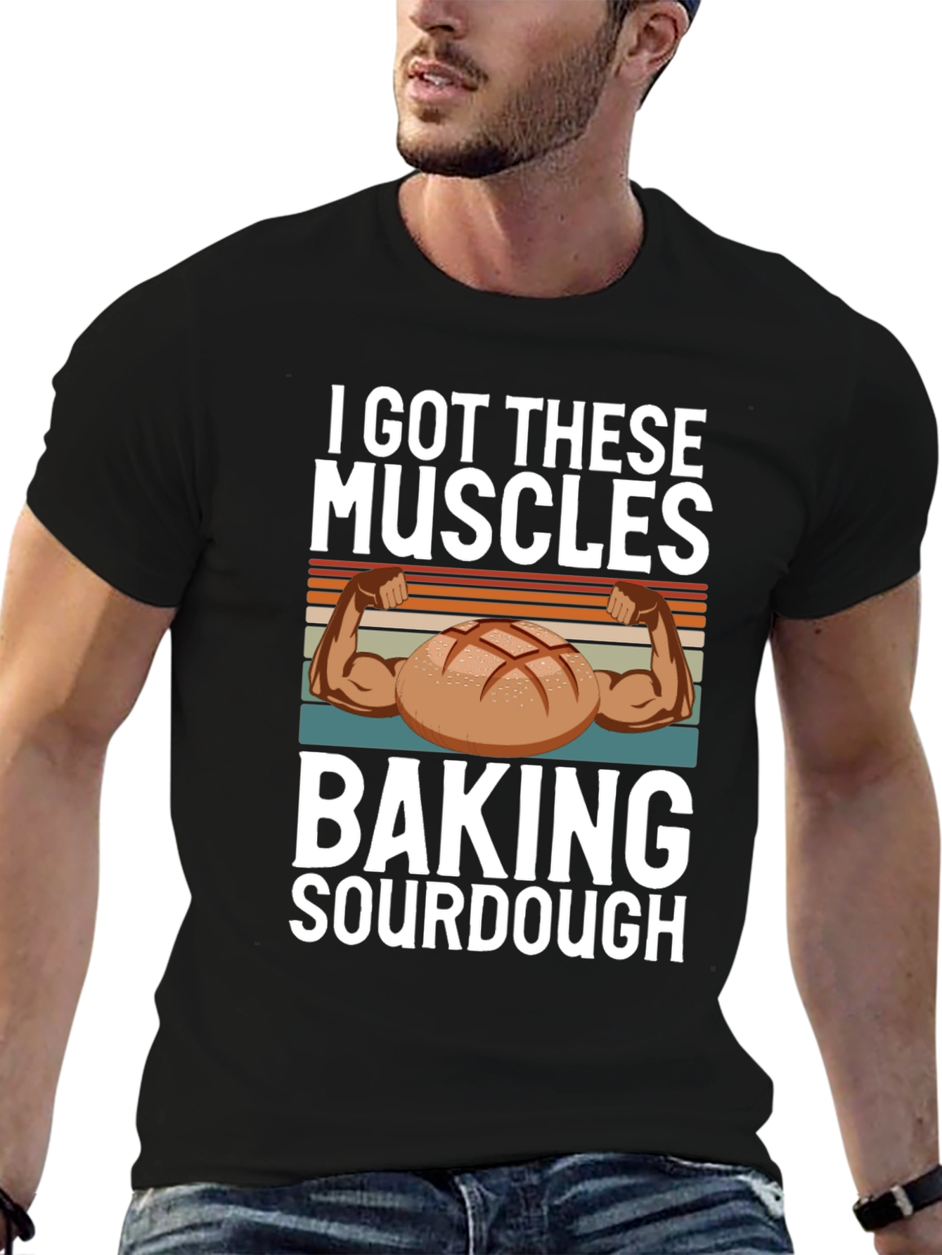 Baking Sourdough Muscle T-Shirt