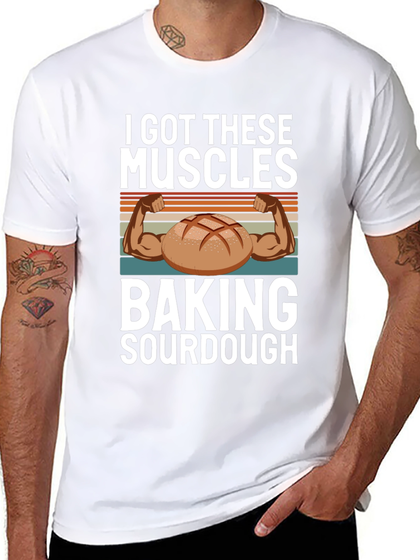 Baking Sourdough Muscle T-Shirt