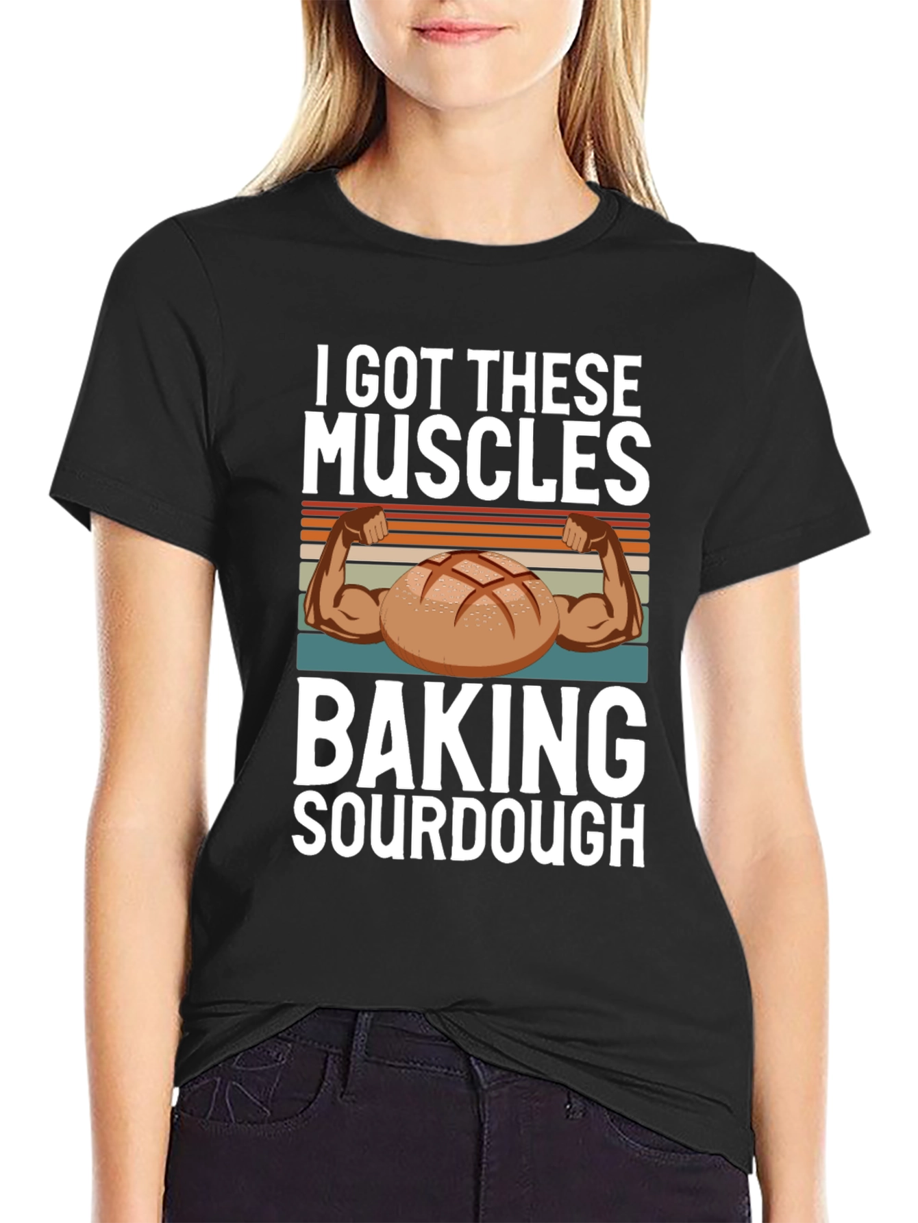 Baking Sourdough Muscle T-Shirt