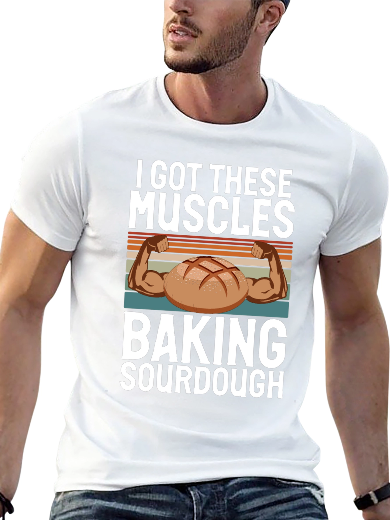 Baking Sourdough Muscle T-Shirt