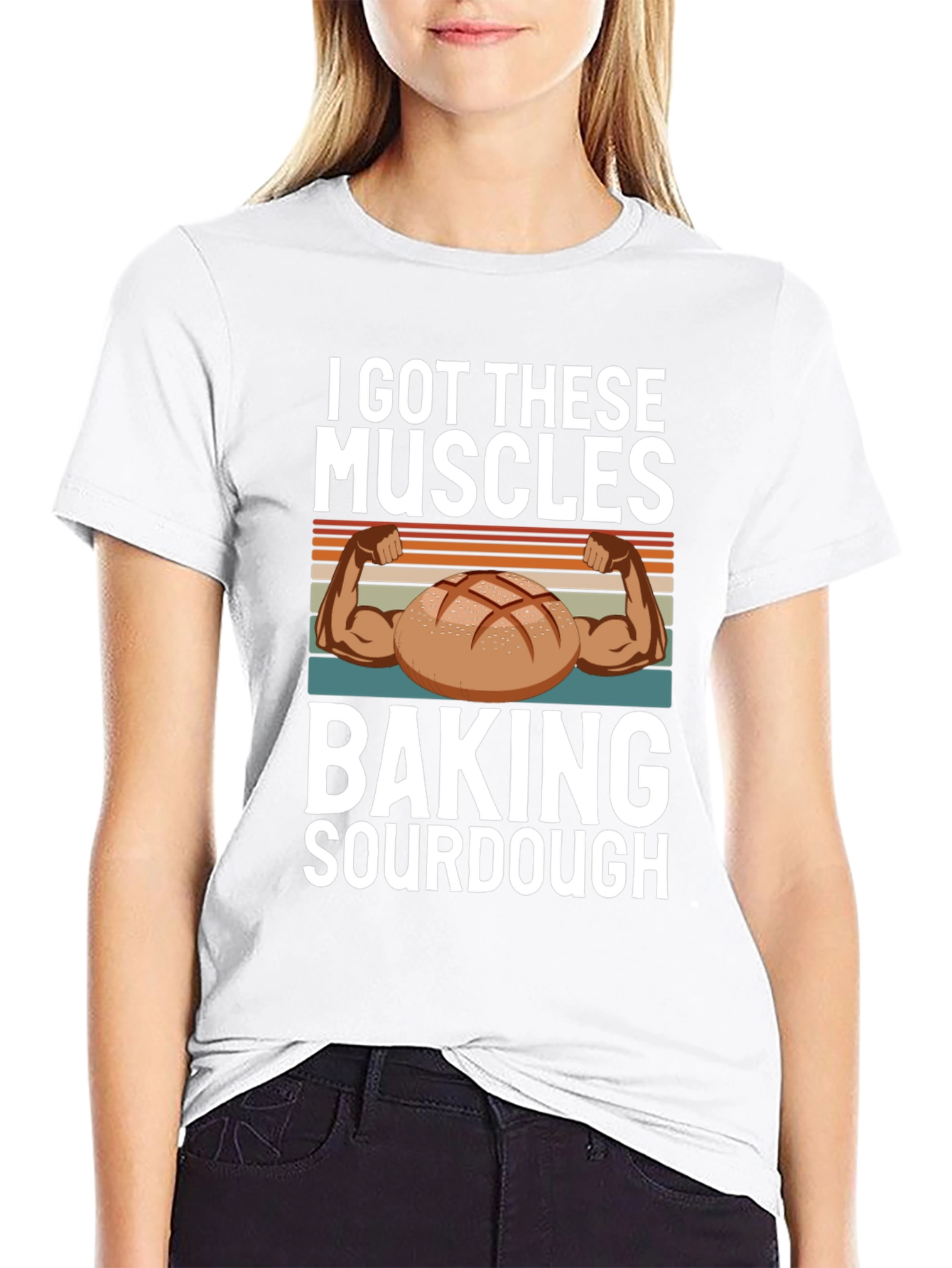 Baking Sourdough Muscle T-Shirt
