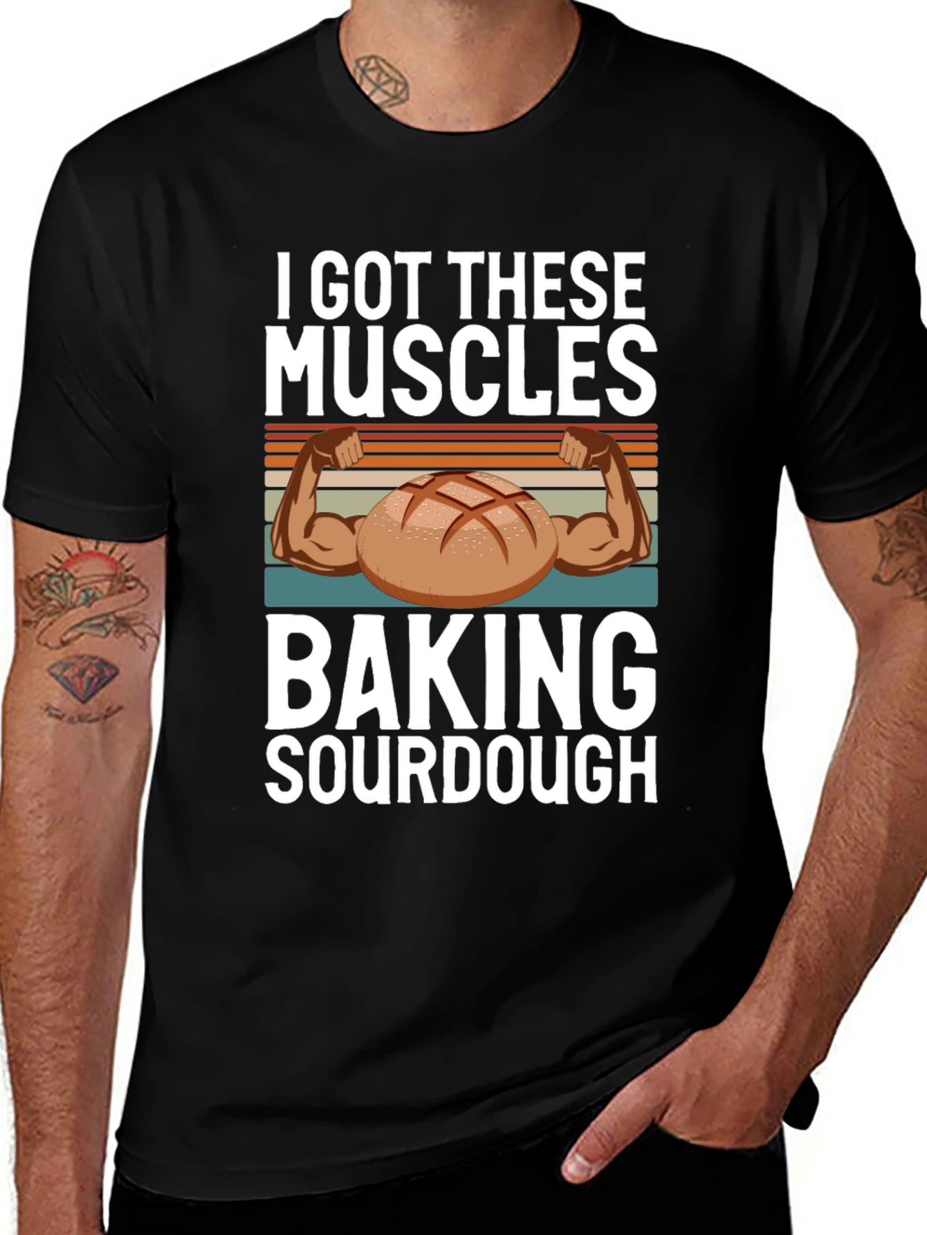 Baking Sourdough Muscle T-Shirt