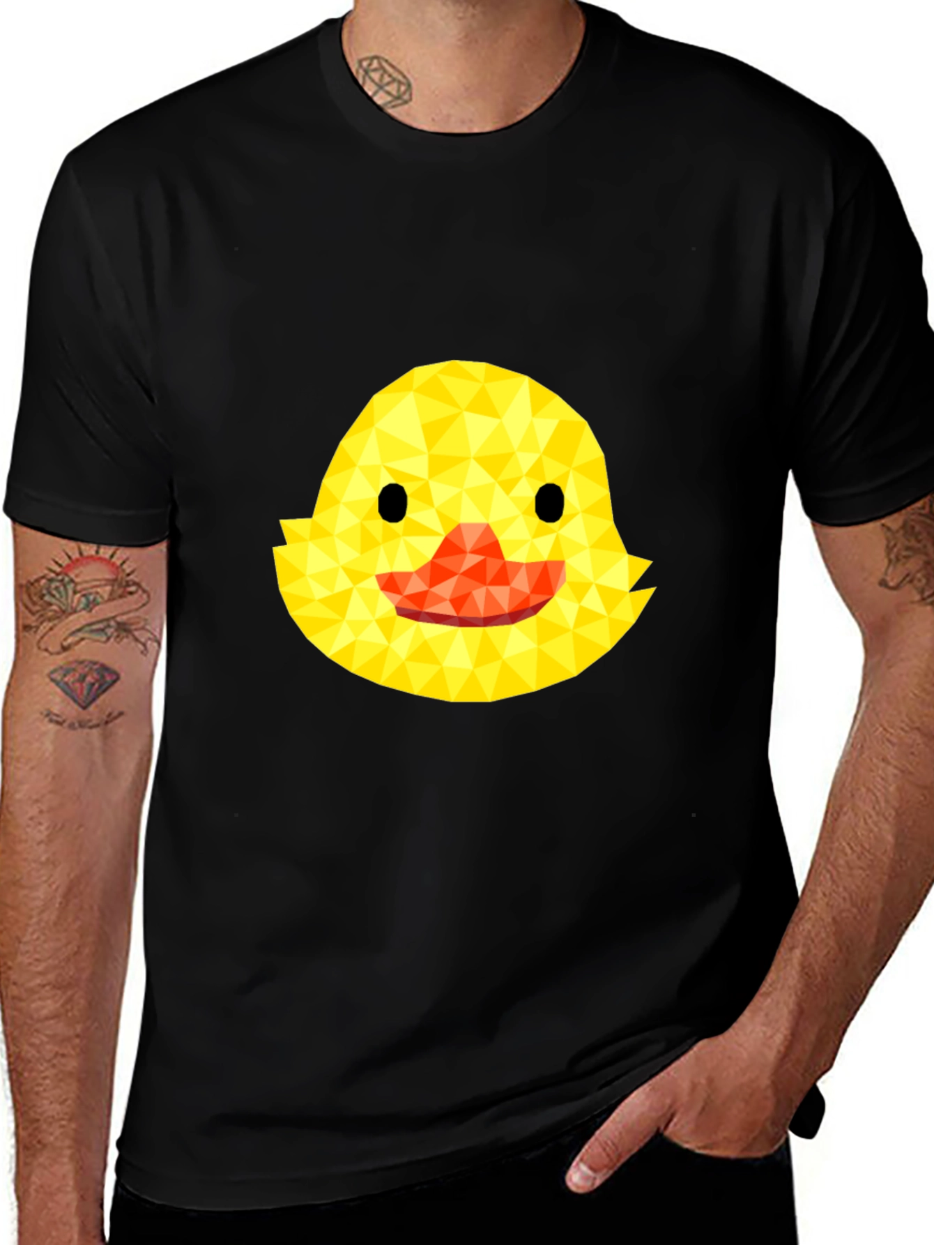 Duck Face Graphic Tee - Black T-Shirt