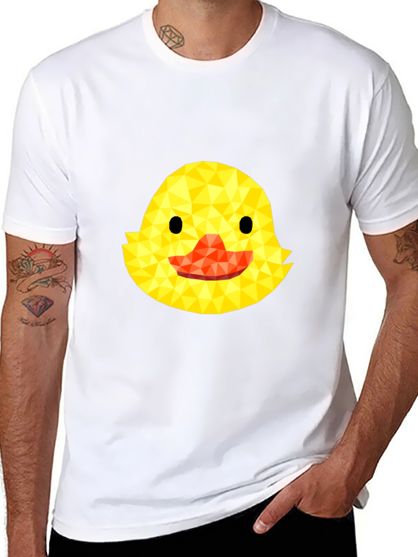 Duck Face Graphic Tee - Black T-Shirt