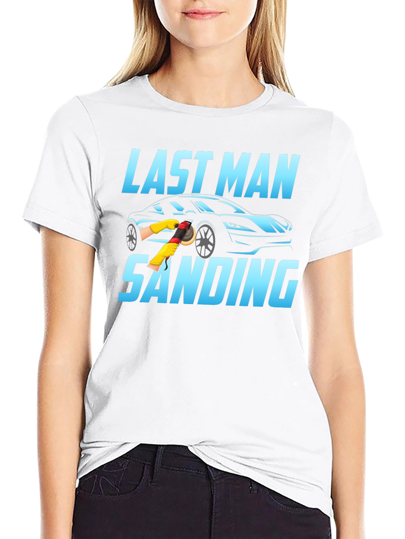 Last Man Sanding Black T-Shirt