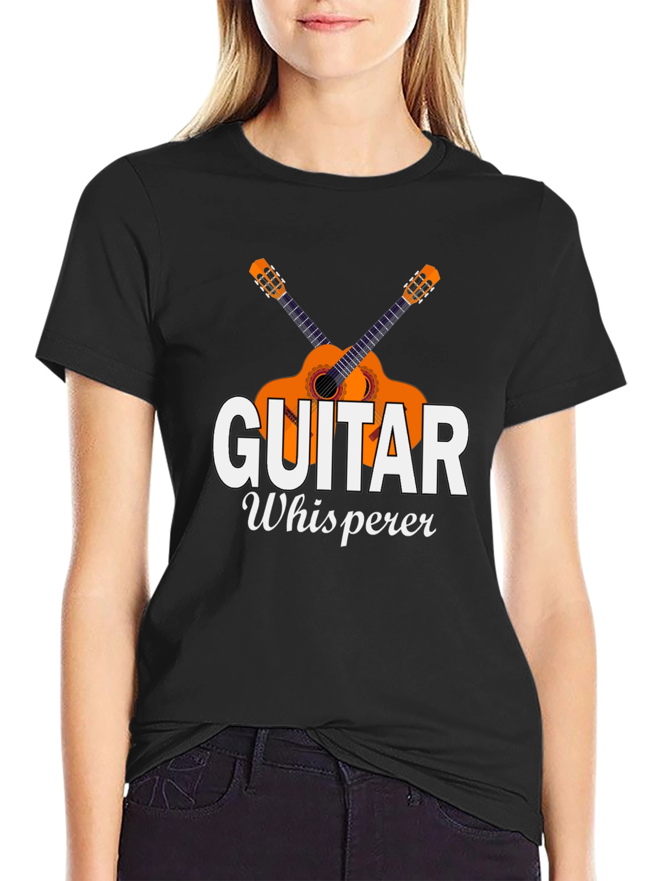 Guitar Whisperer Graphic T-Shirt - Black