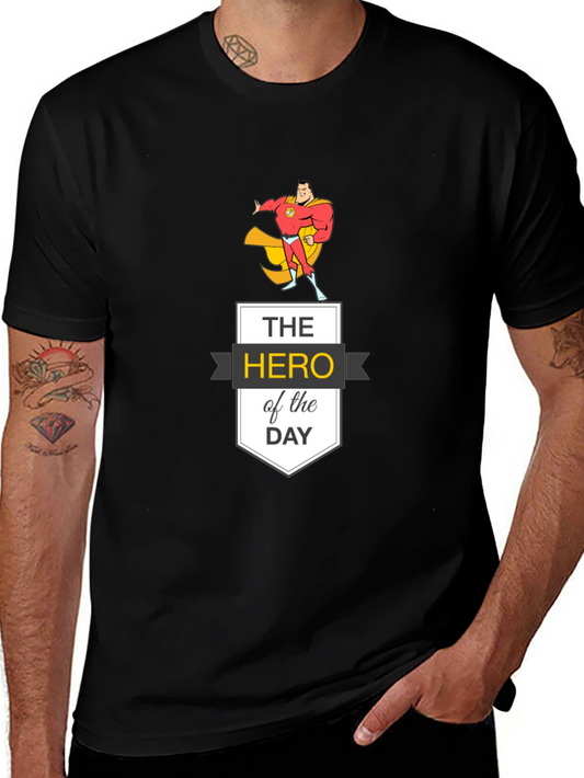 Hero of the Day Graphic Tee - Black