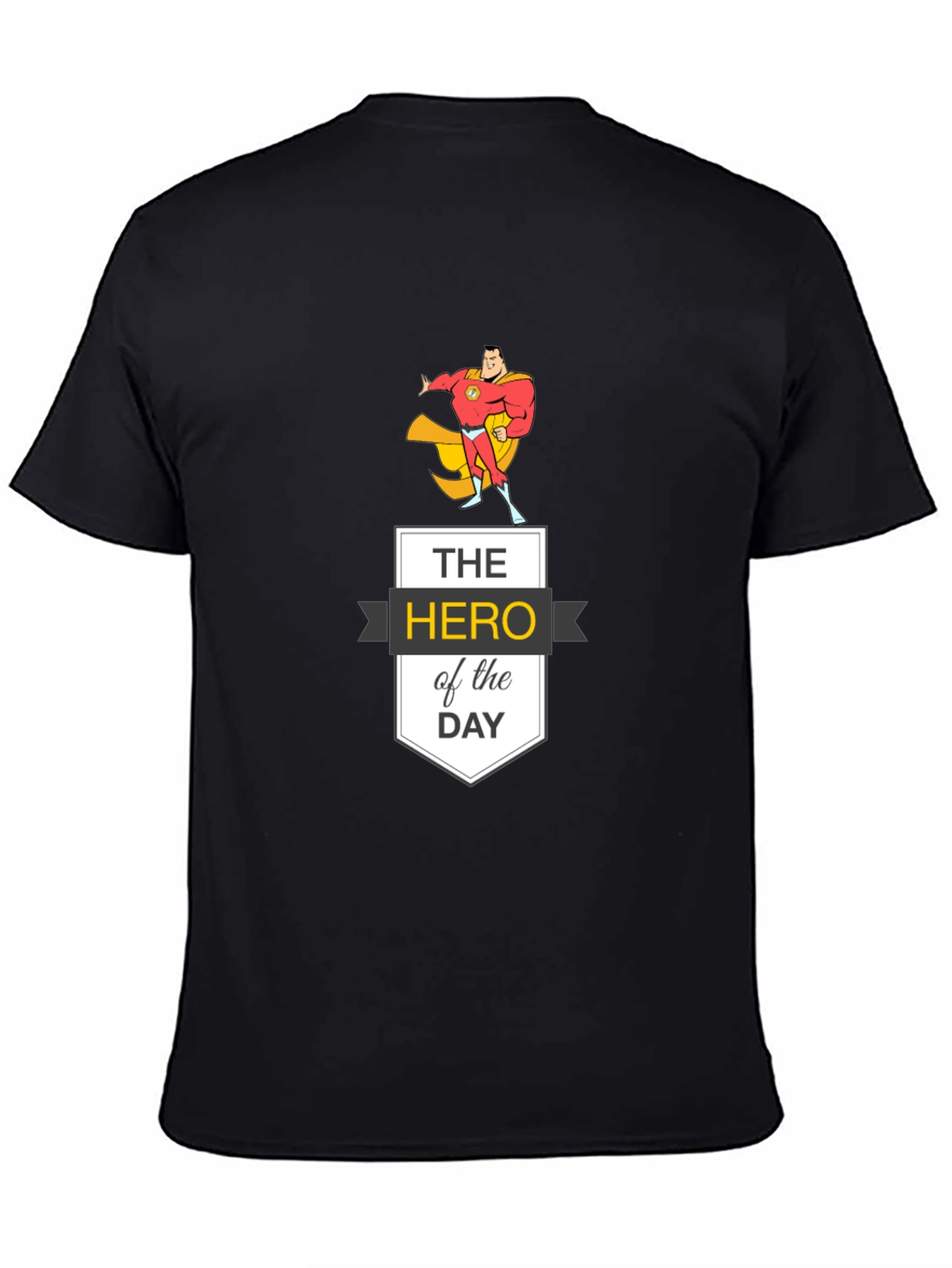 Hero of the Day Graphic Tee - Black