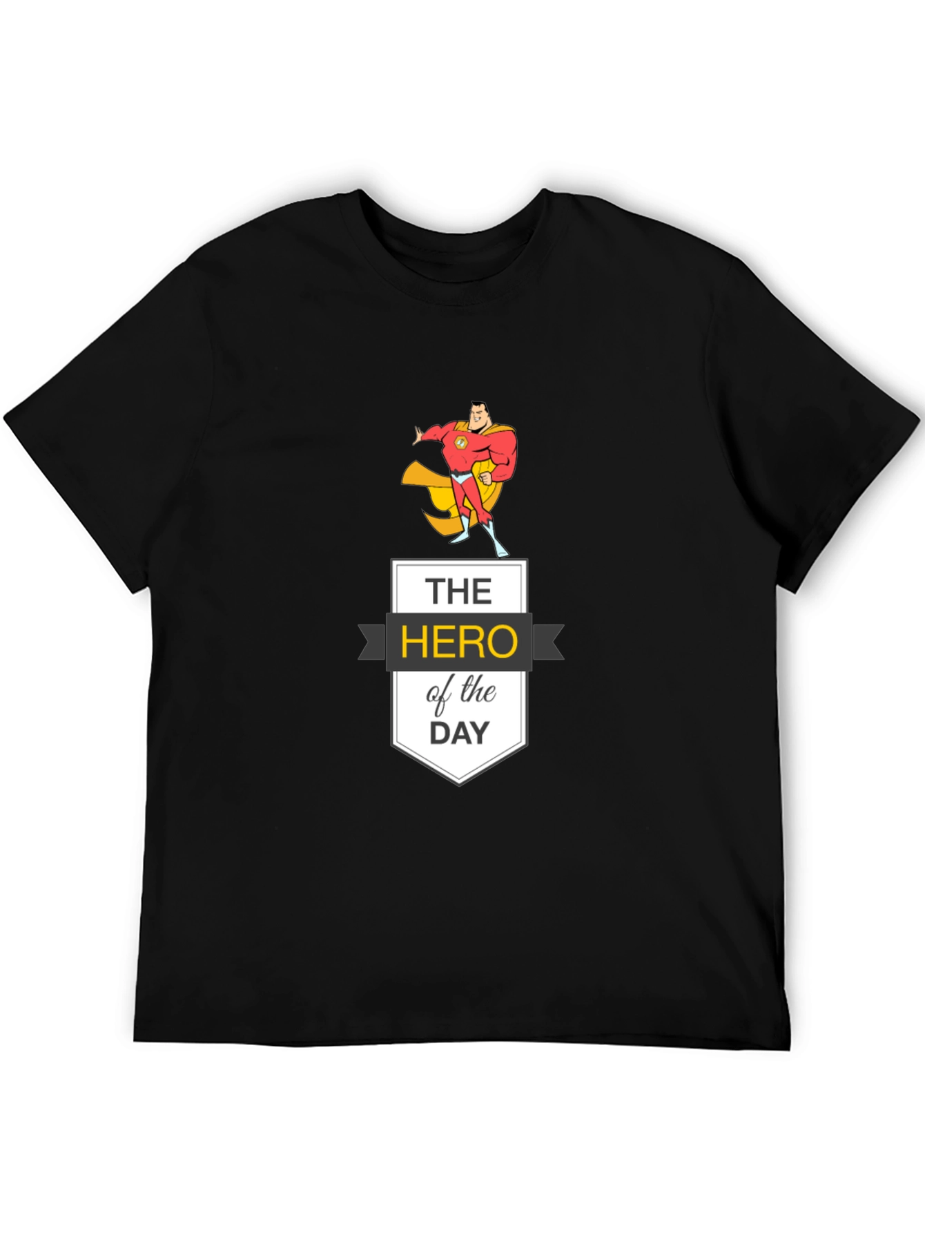 Hero of the Day Graphic Tee - Black
