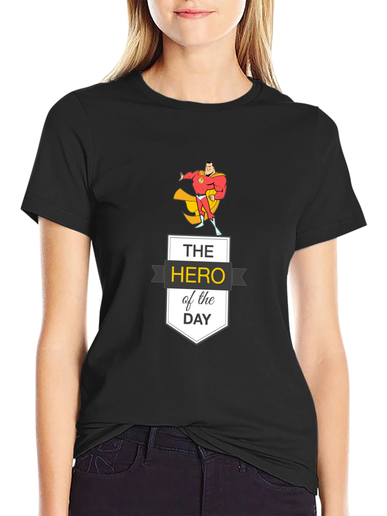 Hero of the Day Graphic Tee - Black