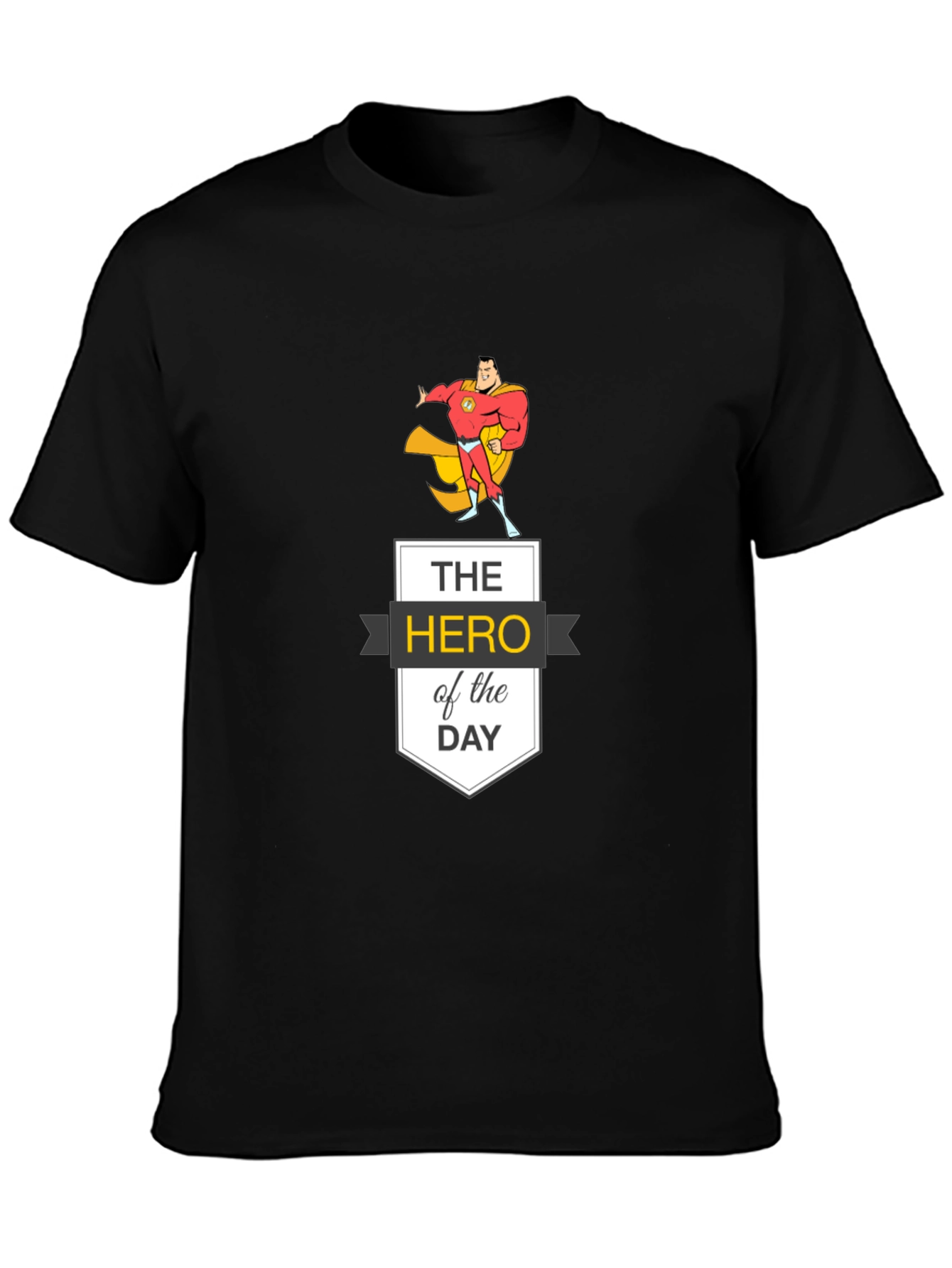 Hero of the Day Graphic Tee - Black