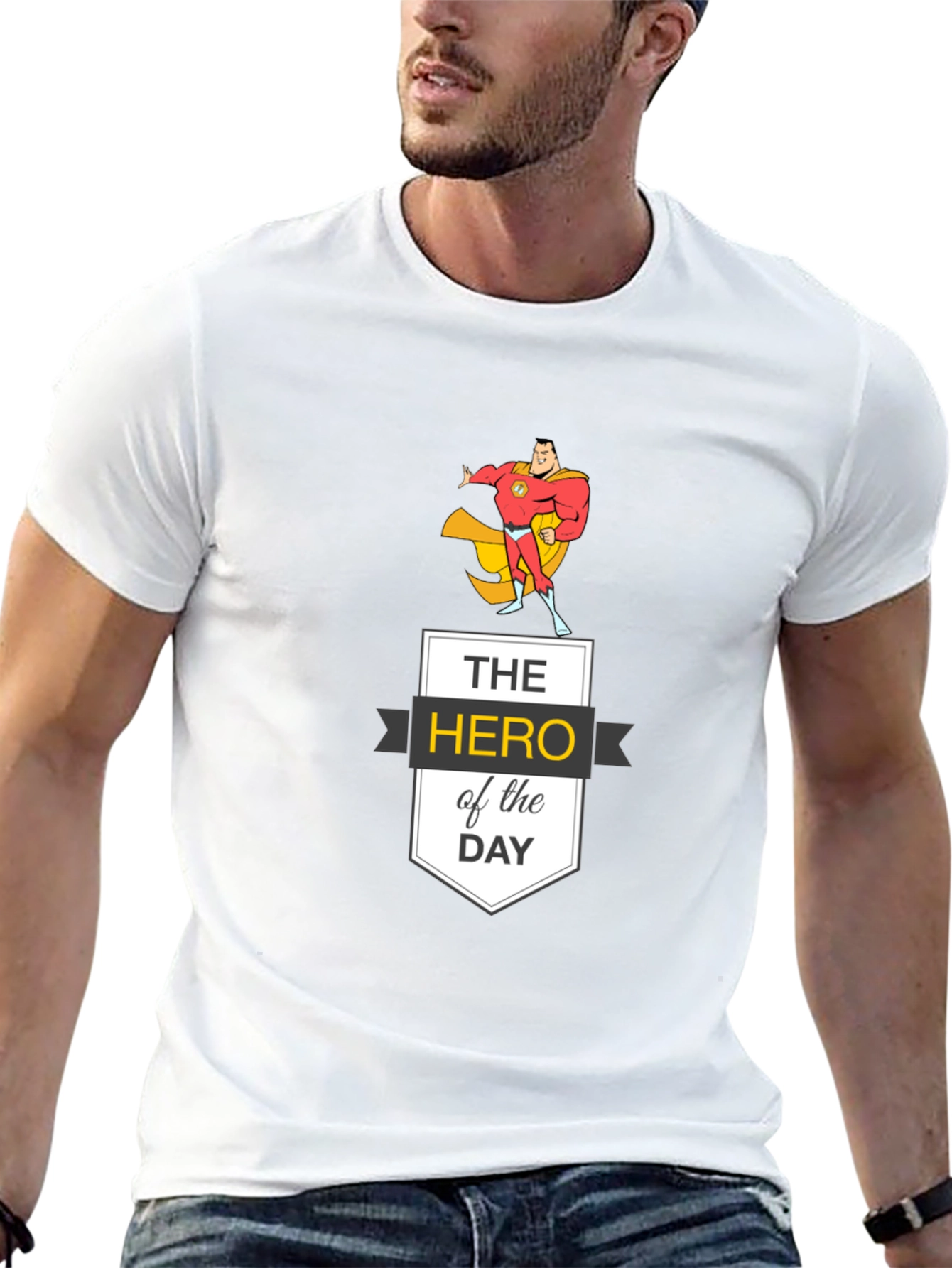 Hero of the Day Graphic Tee - Black