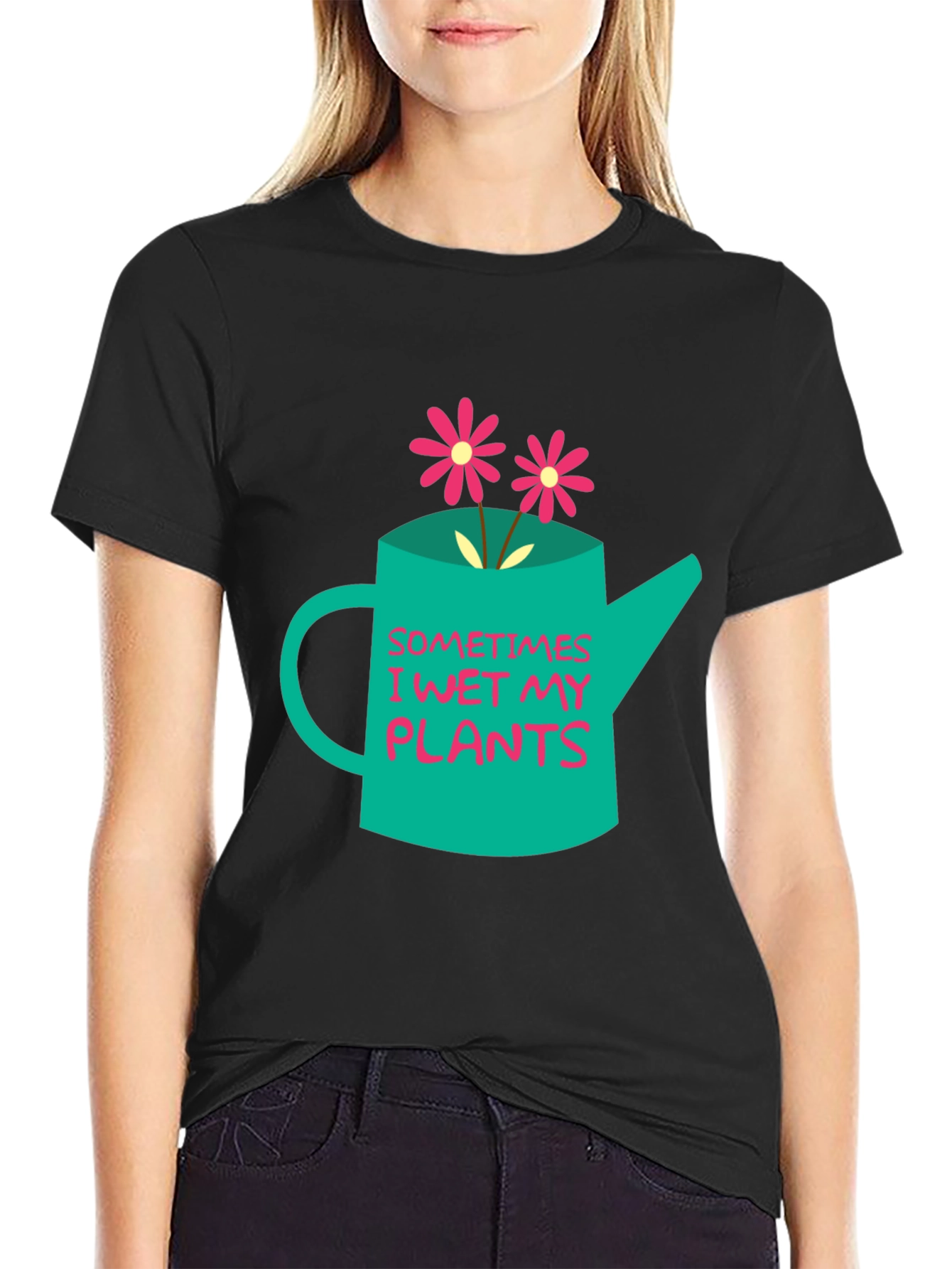 Funny Gardening T-Shirt - Sometimes I Wet My Plants