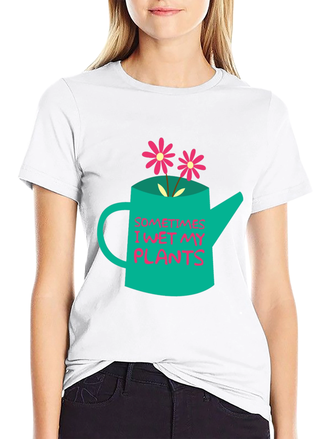 Funny Gardening T-Shirt - Sometimes I Wet My Plants