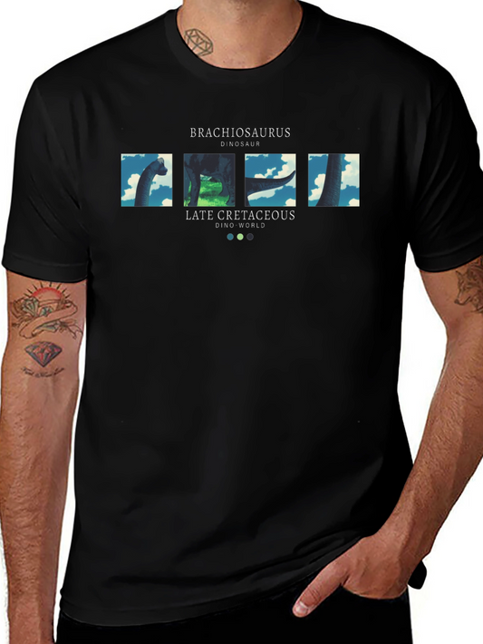 Brachiosaurus Dinosaur T-Shirt - Late Cretaceous Dino World Design