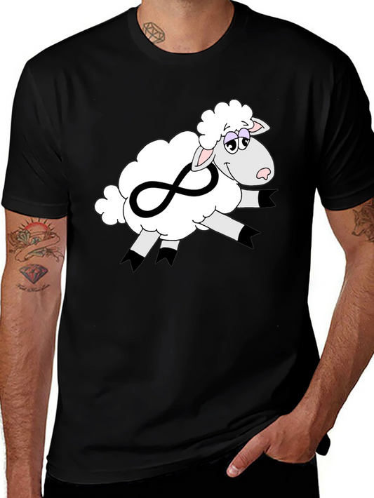 Infinite Sheep Graphic Tee - Soft Cotton Comfort