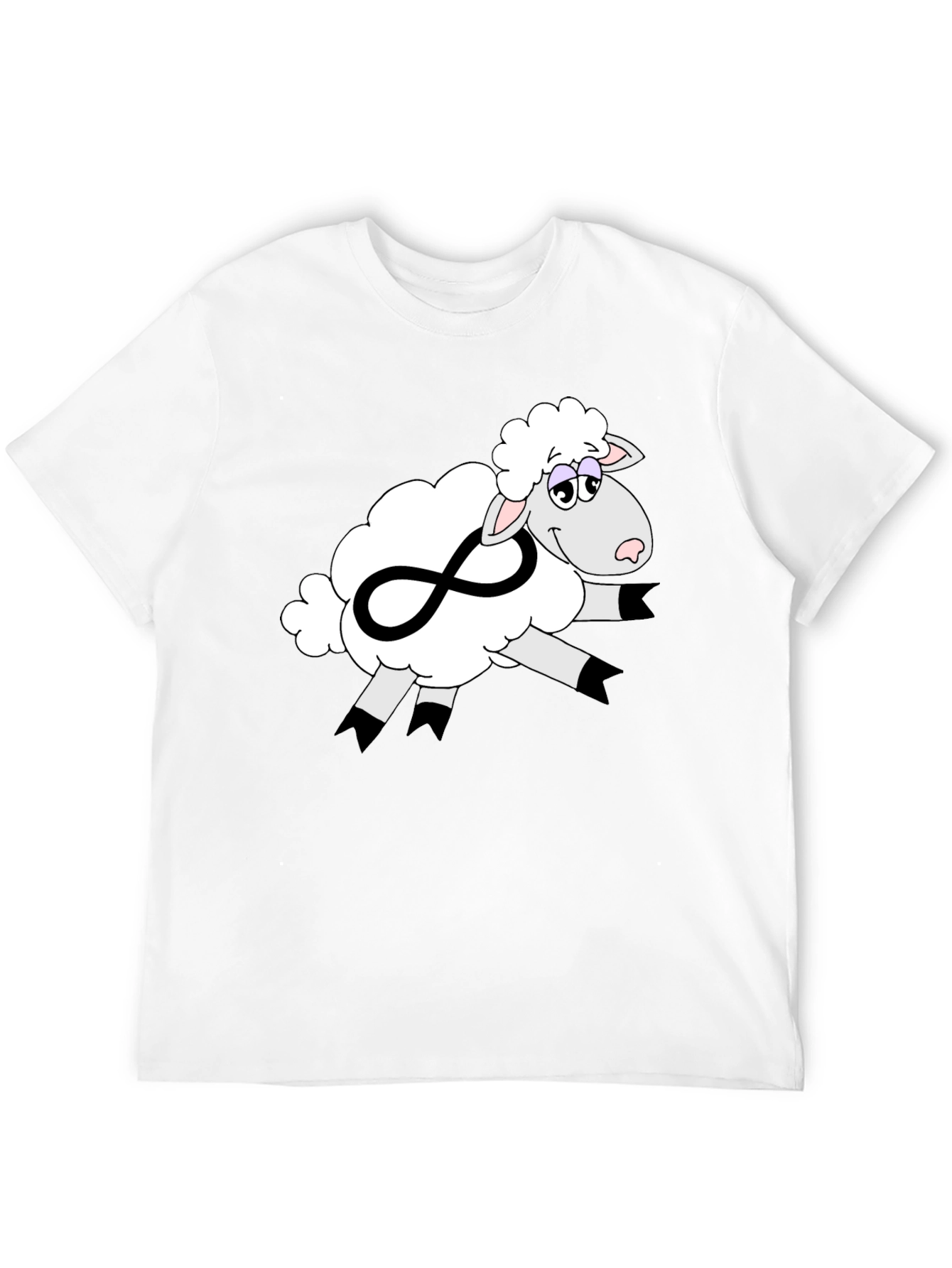 Infinite Sheep Graphic Tee - Soft Cotton Comfort
