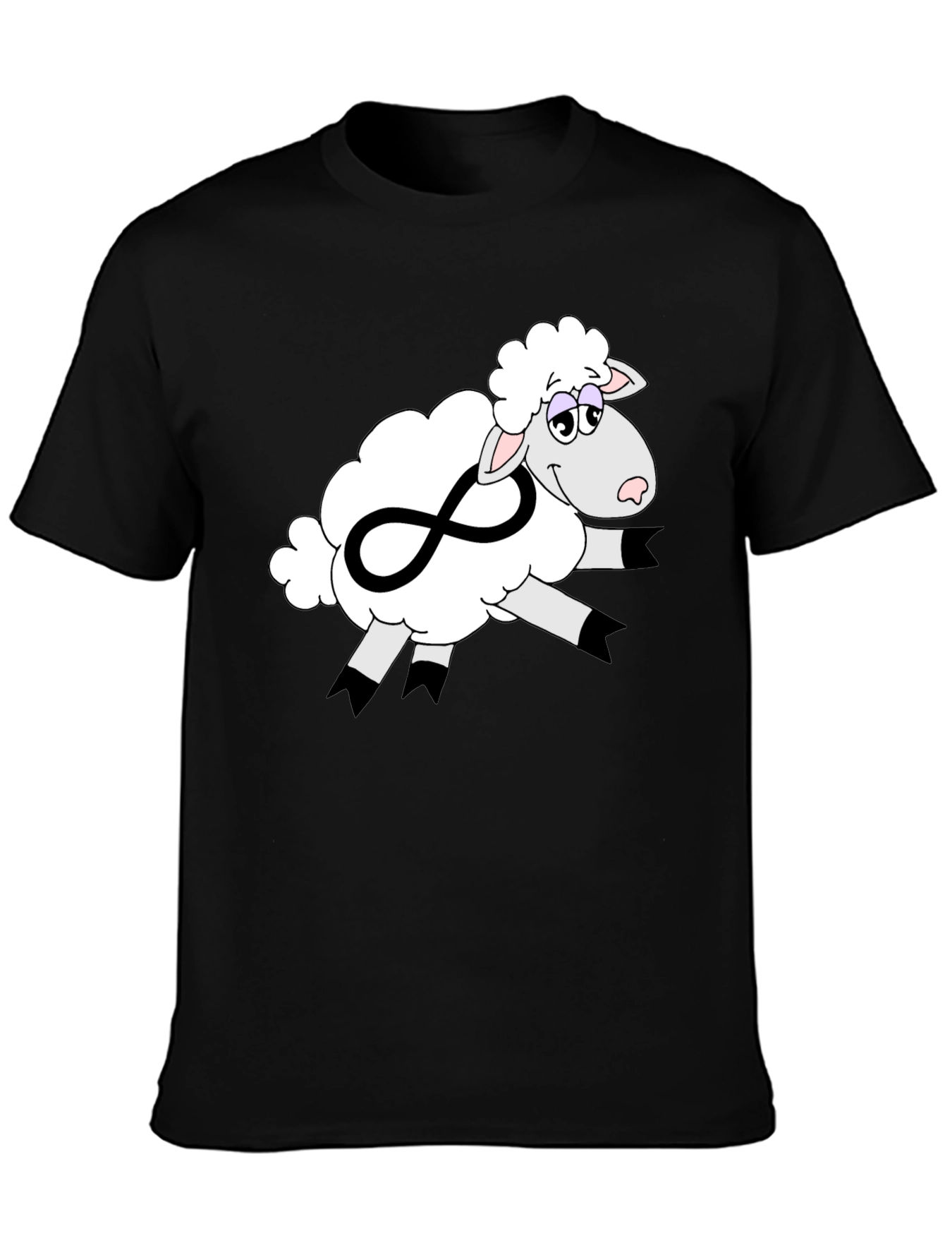 Infinite Sheep Graphic Tee - Soft Cotton Comfort