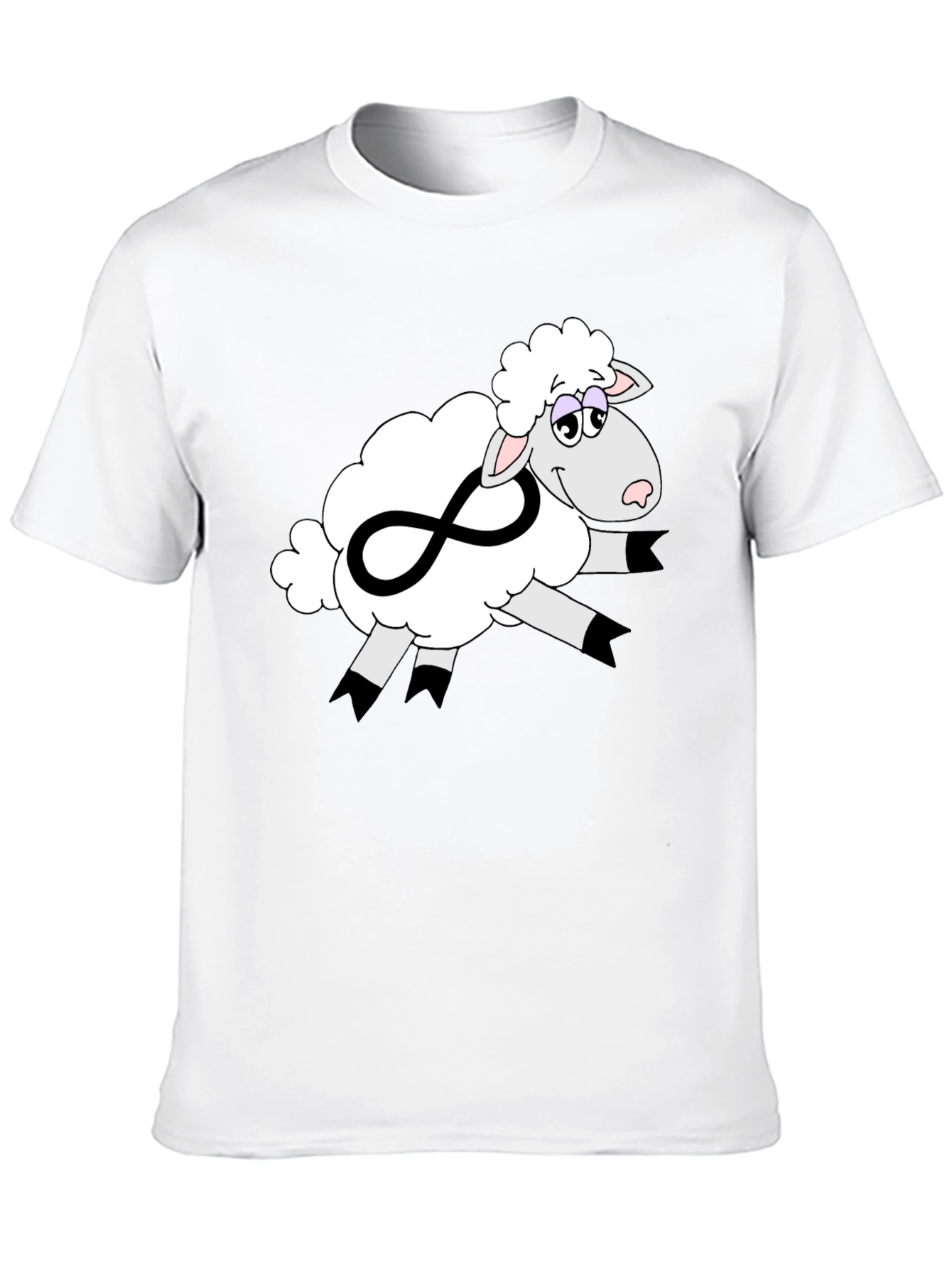Infinite Sheep Graphic Tee - Soft Cotton Comfort